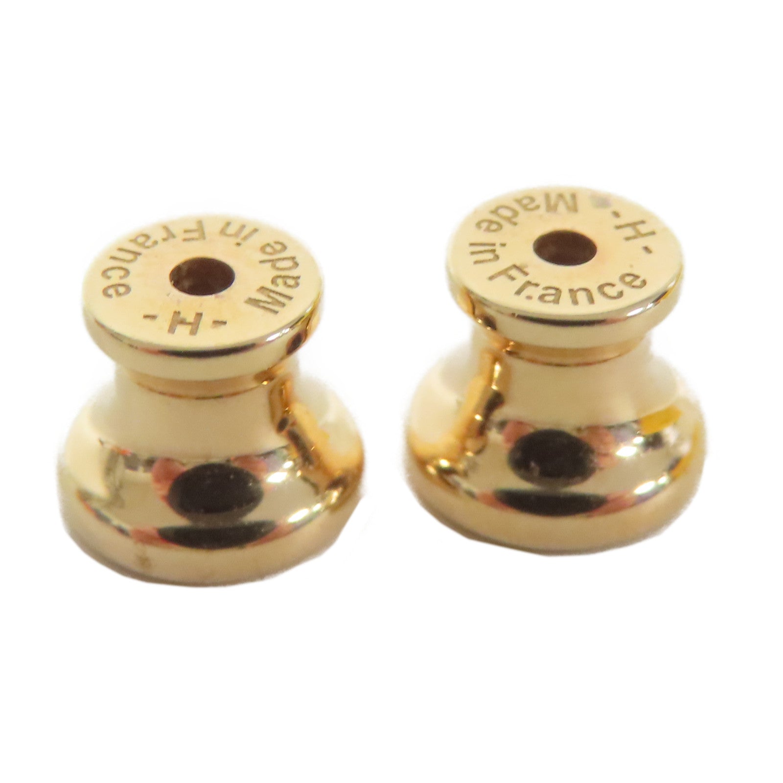 HERMES 金屬Mini Pop H Earrings金扣耳環黑色