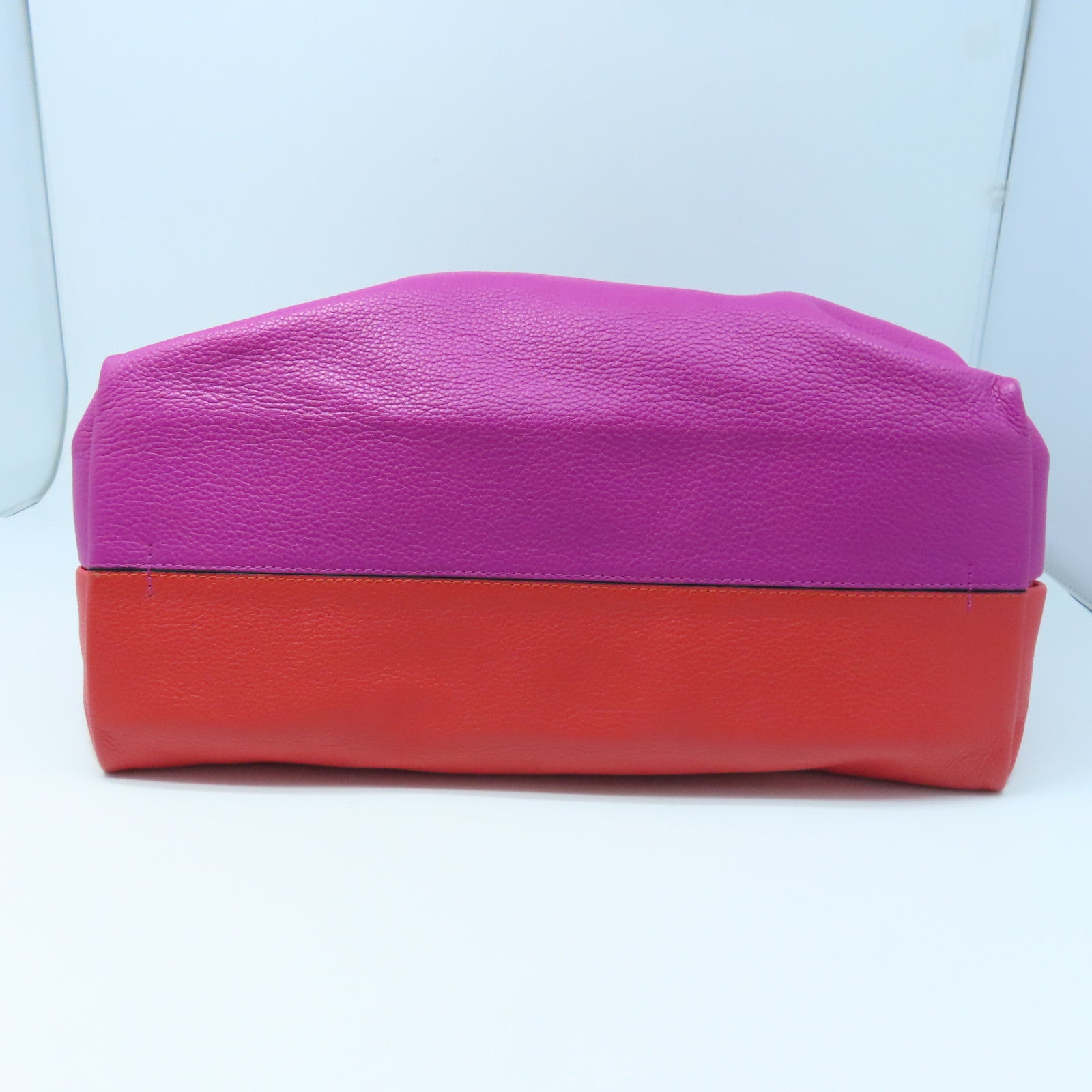 LOEWE 牛皮皮革Shoulder Bag銀扣肩背袋紫色/紅色