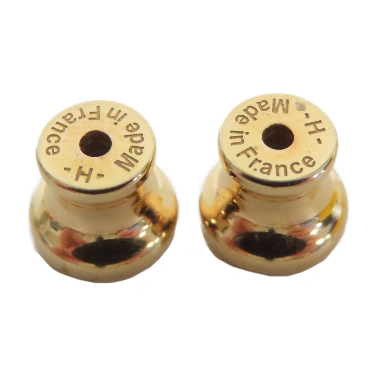 HERMES 金屬Mini Pop H Earrings金扣耳環黑色