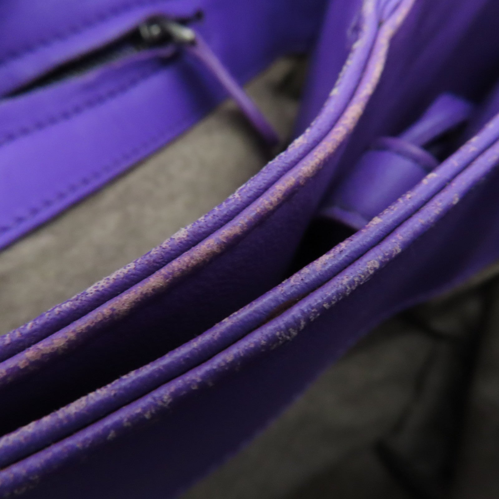 BOTTEGA VENETA 織紋皮革2Way Shoulder Bag手挽肩背兩用袋紫色