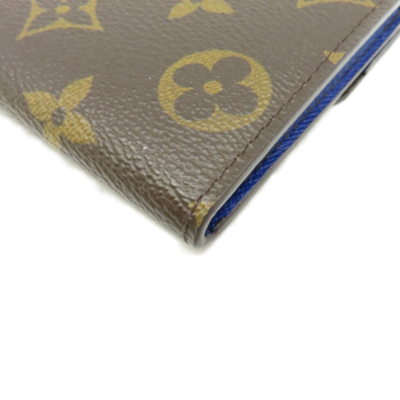 LOUIS VUITTON Monogram Emilie Long Wallet長錢包啡色/藍色