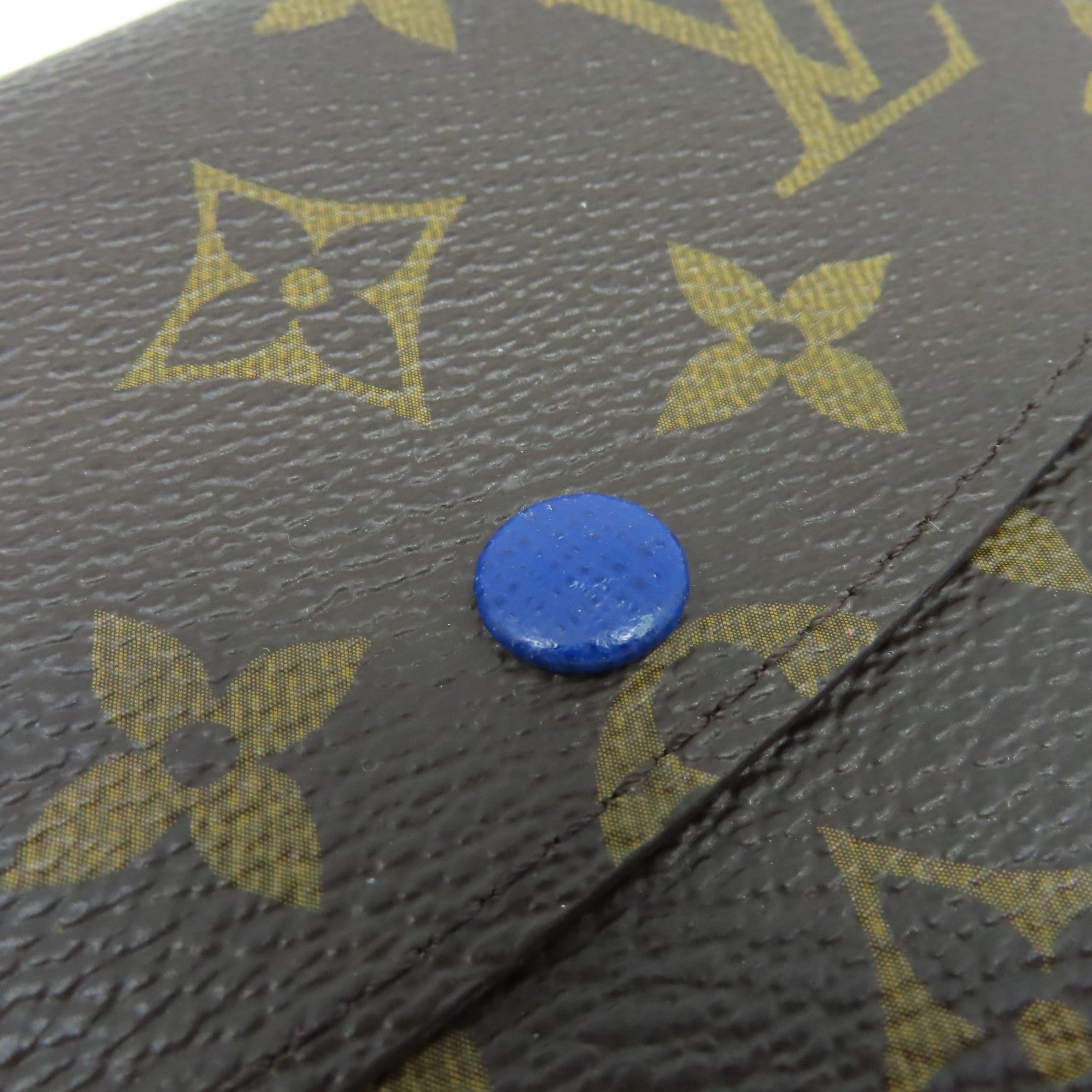 LOUIS VUITTON Monogram Emilie Long Wallet長錢包啡色/藍色