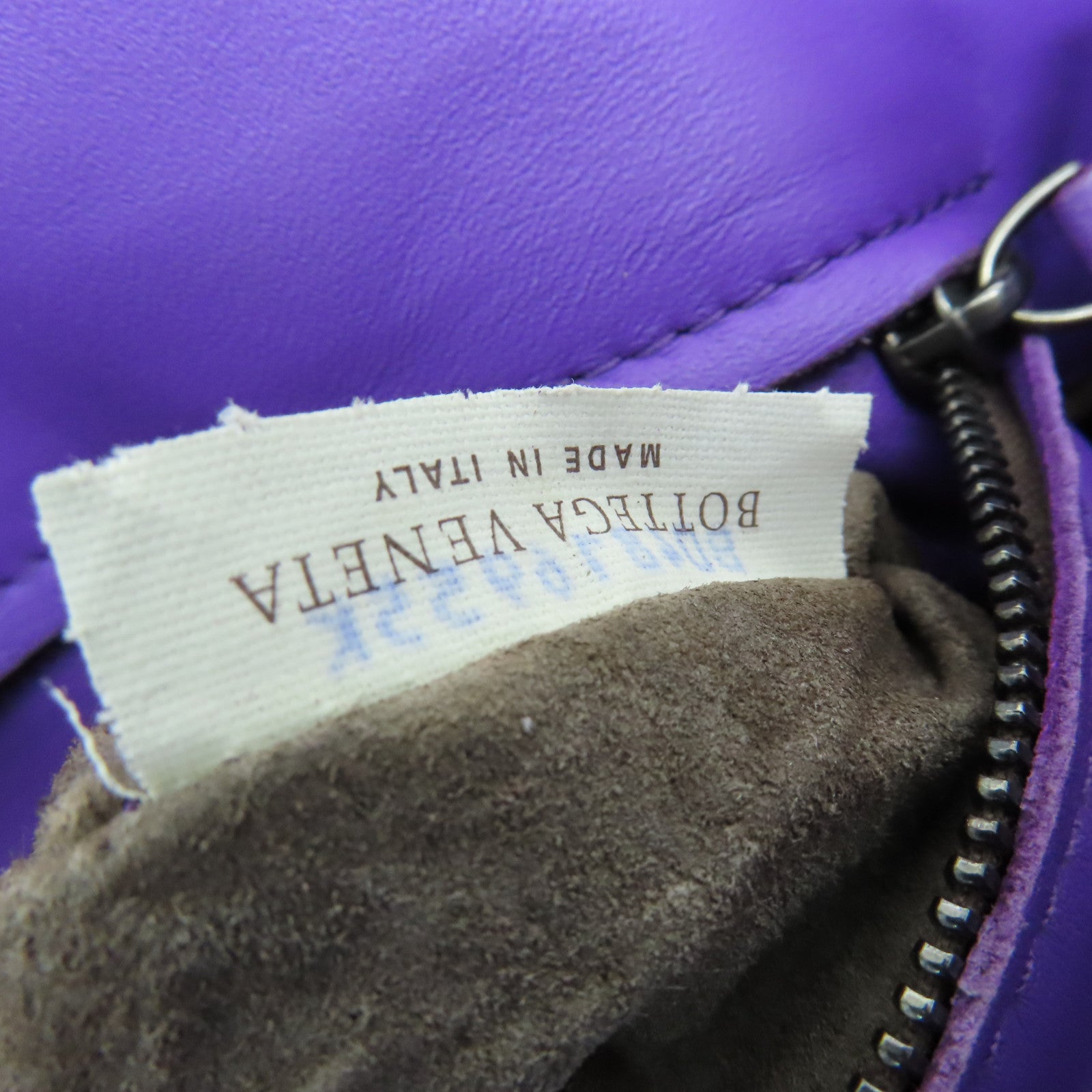 BOTTEGA VENETA 織紋皮革2Way Shoulder Bag手挽肩背兩用袋紫色