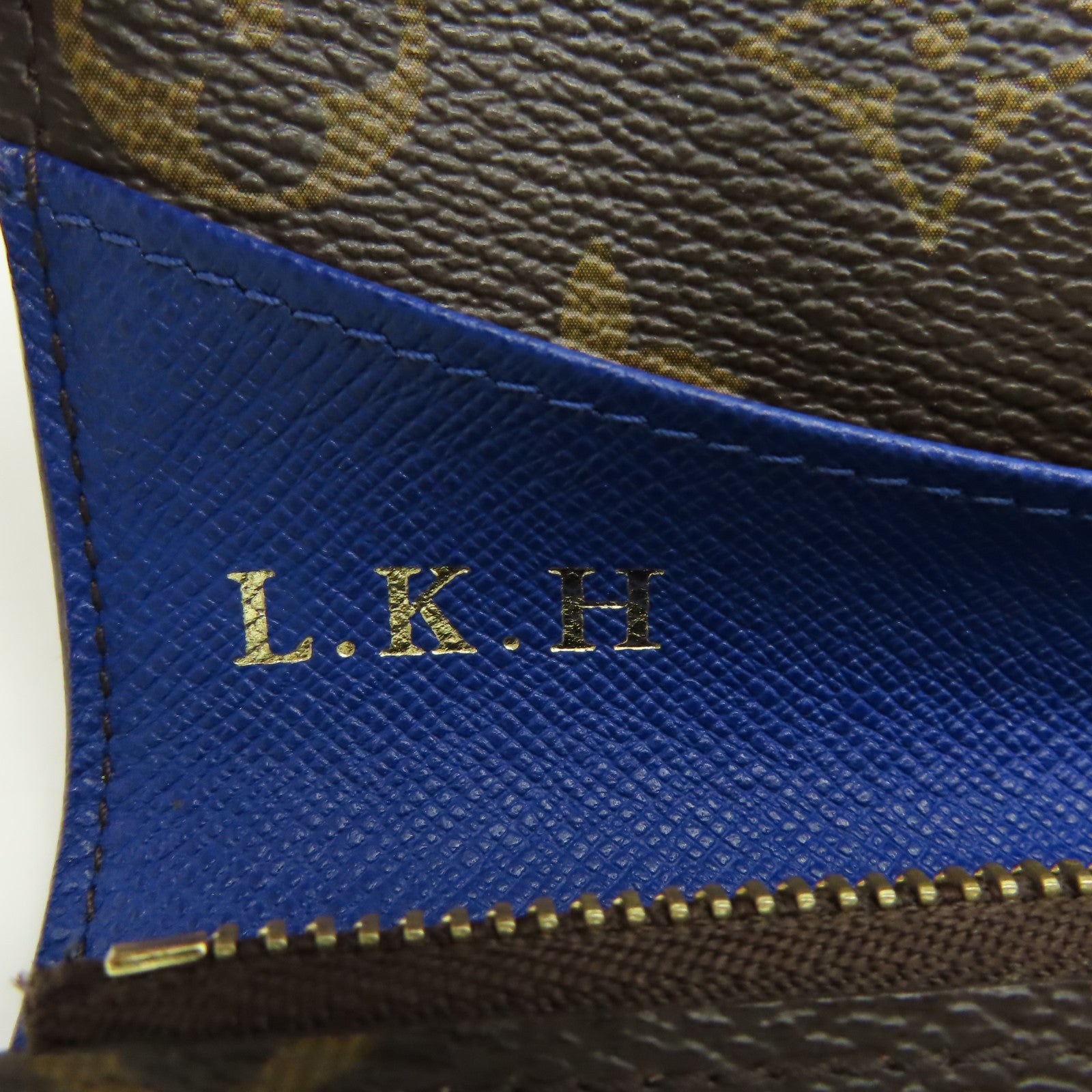 LOUIS VUITTON Monogram Emilie Long Wallet長錢包啡色/藍色