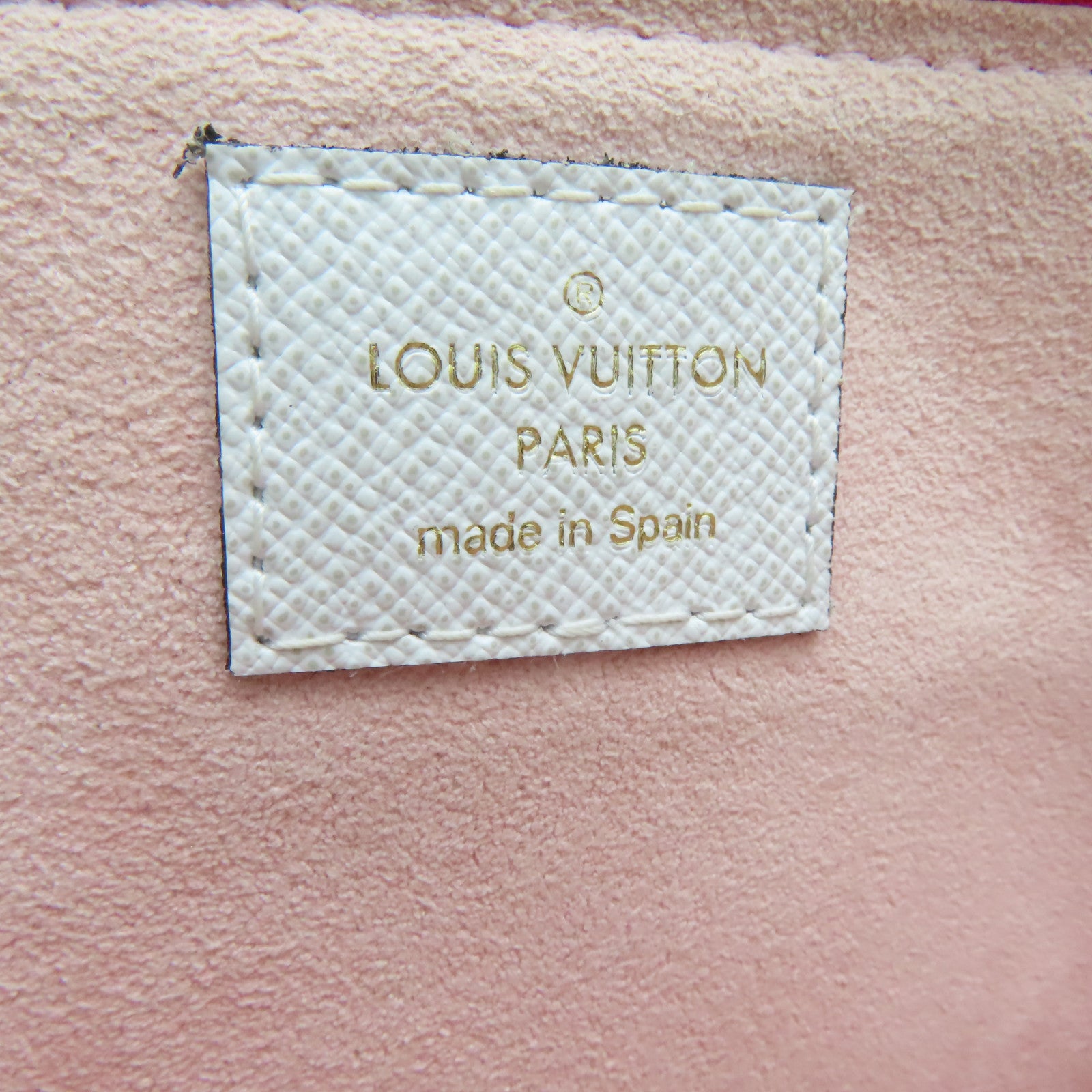 LOUIS VUITTON Monogram Giant Pochette Double Zip金扣鏈帶肩背袋紅色/粉紅色