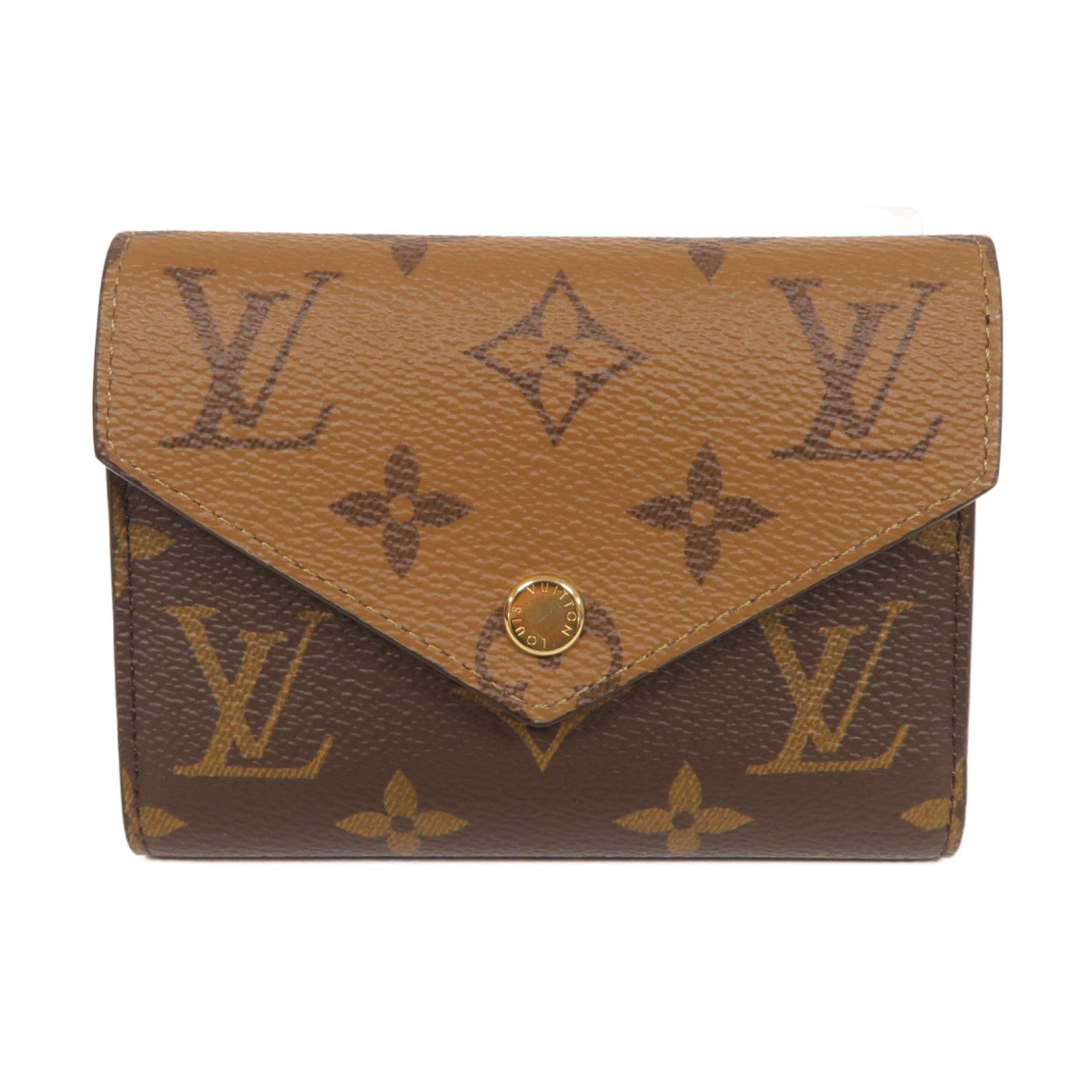 LOUIS VUITTON Monogram Victorine Wallet金扣錢包啡色