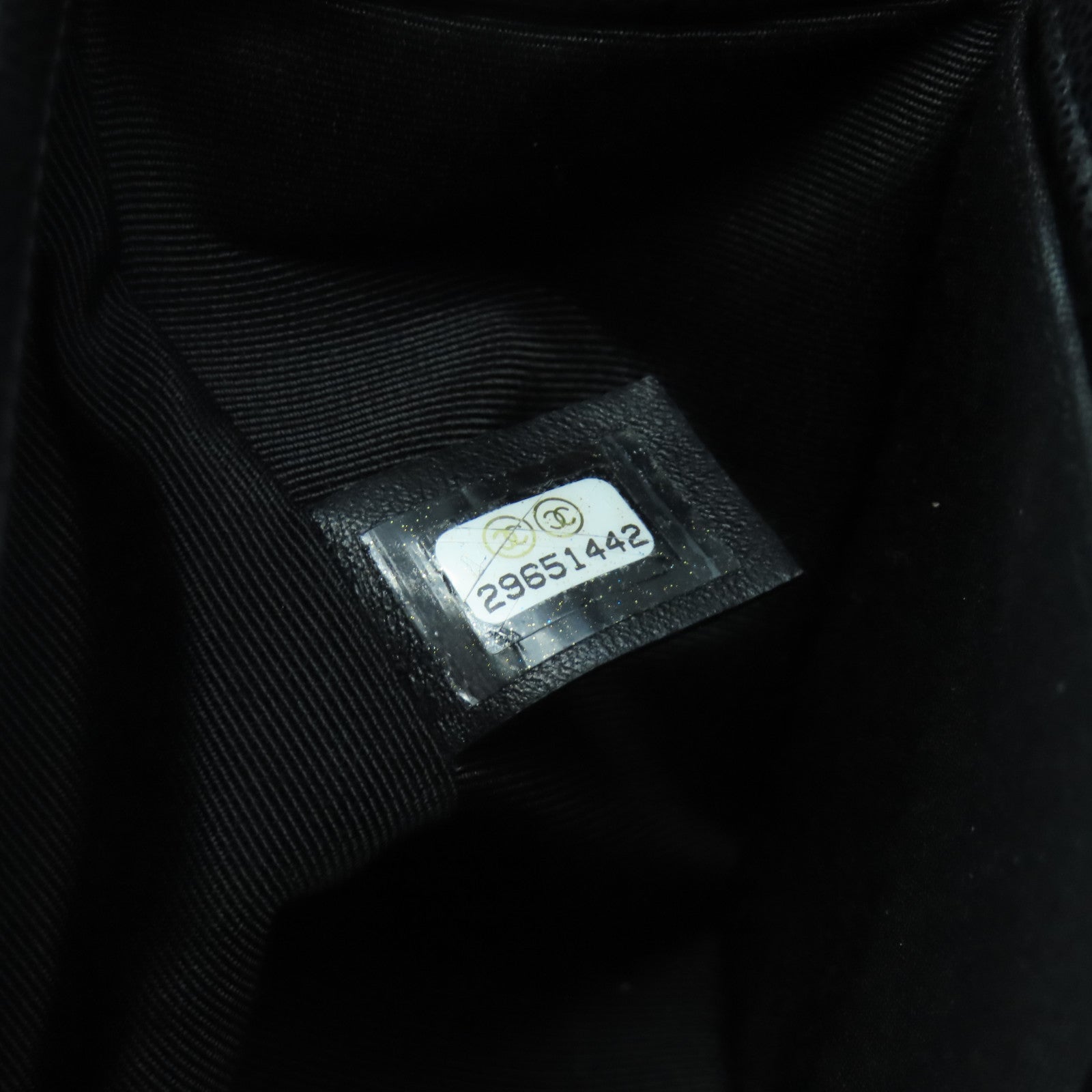 CHANEL 菱格Caviar皮革Chanel Boy 25cm銀扣鏈帶肩背袋黑色