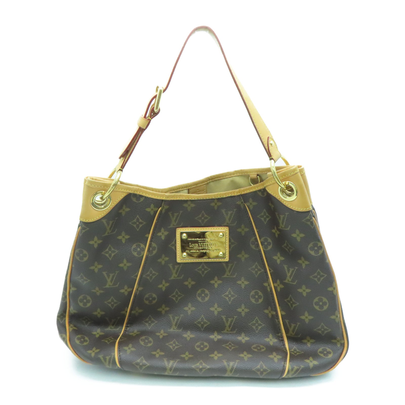 LOUIS VUITTON Monogram Galliera PM金扣手挽袋/肩背袋啡色