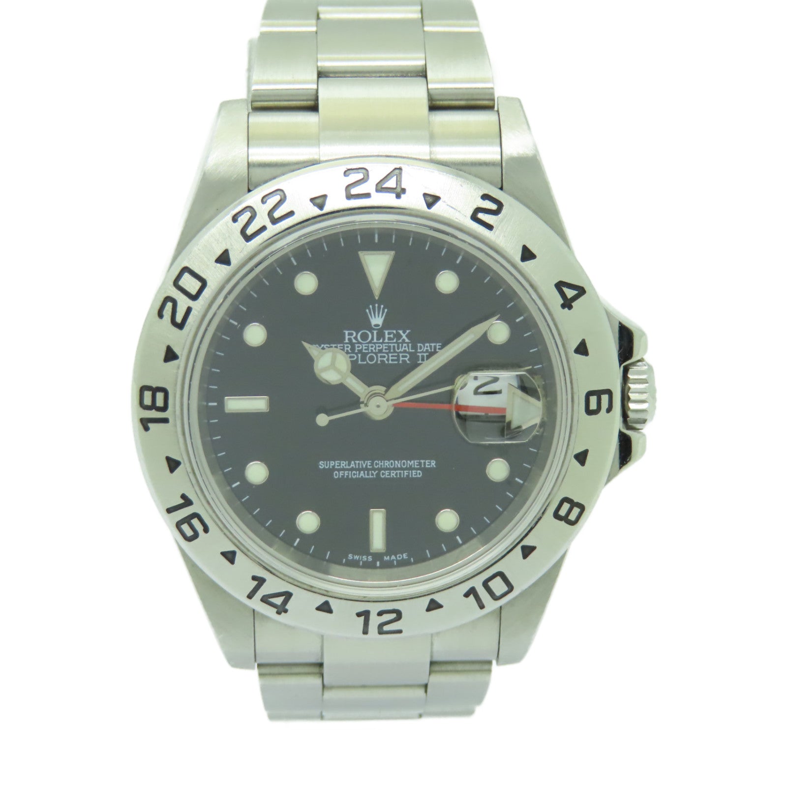 ROLEX 【激減優惠】Explorer II不鏽鋼手錶自動機芯黑色