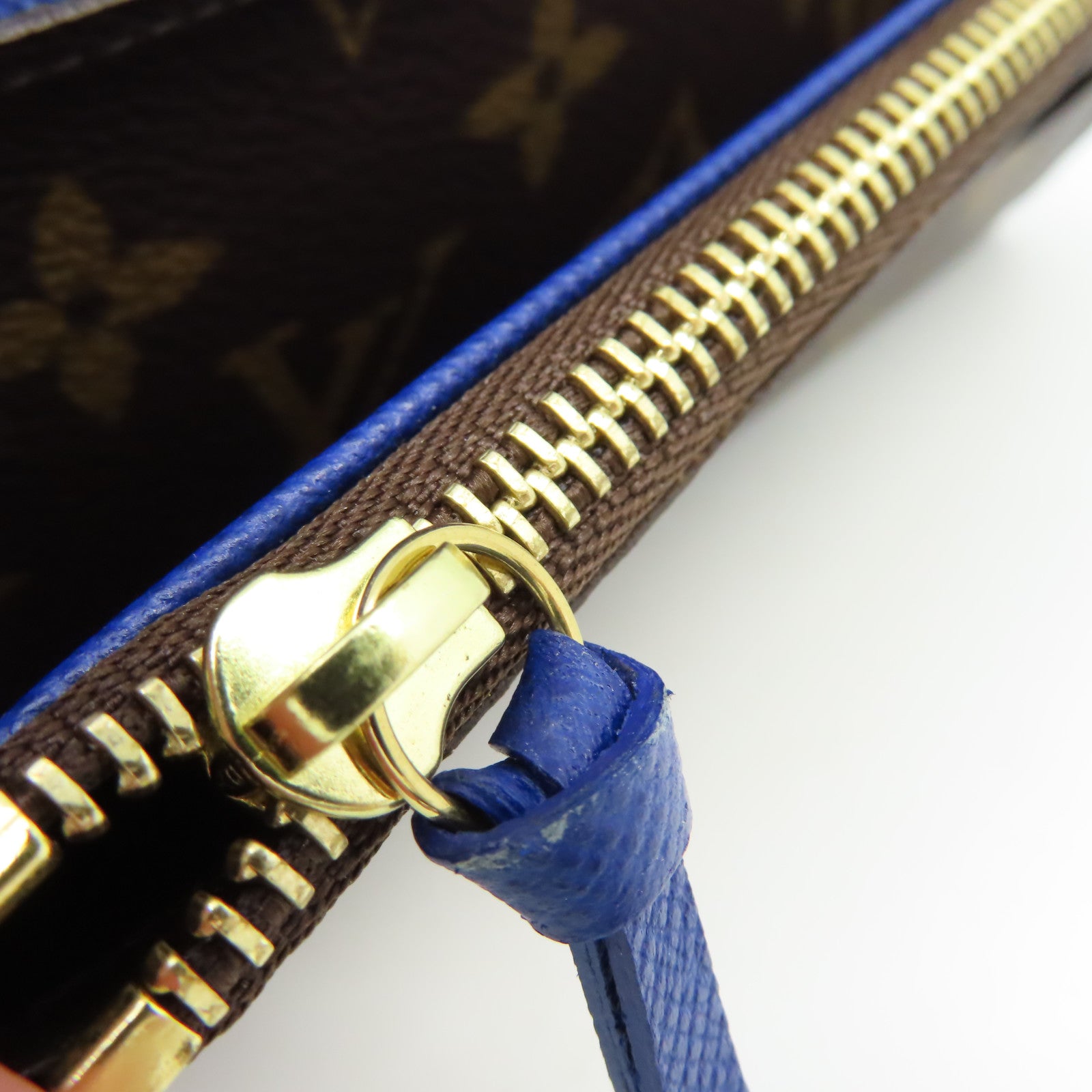 LOUIS VUITTON Monogram Emilie Long Wallet長錢包啡色/藍色