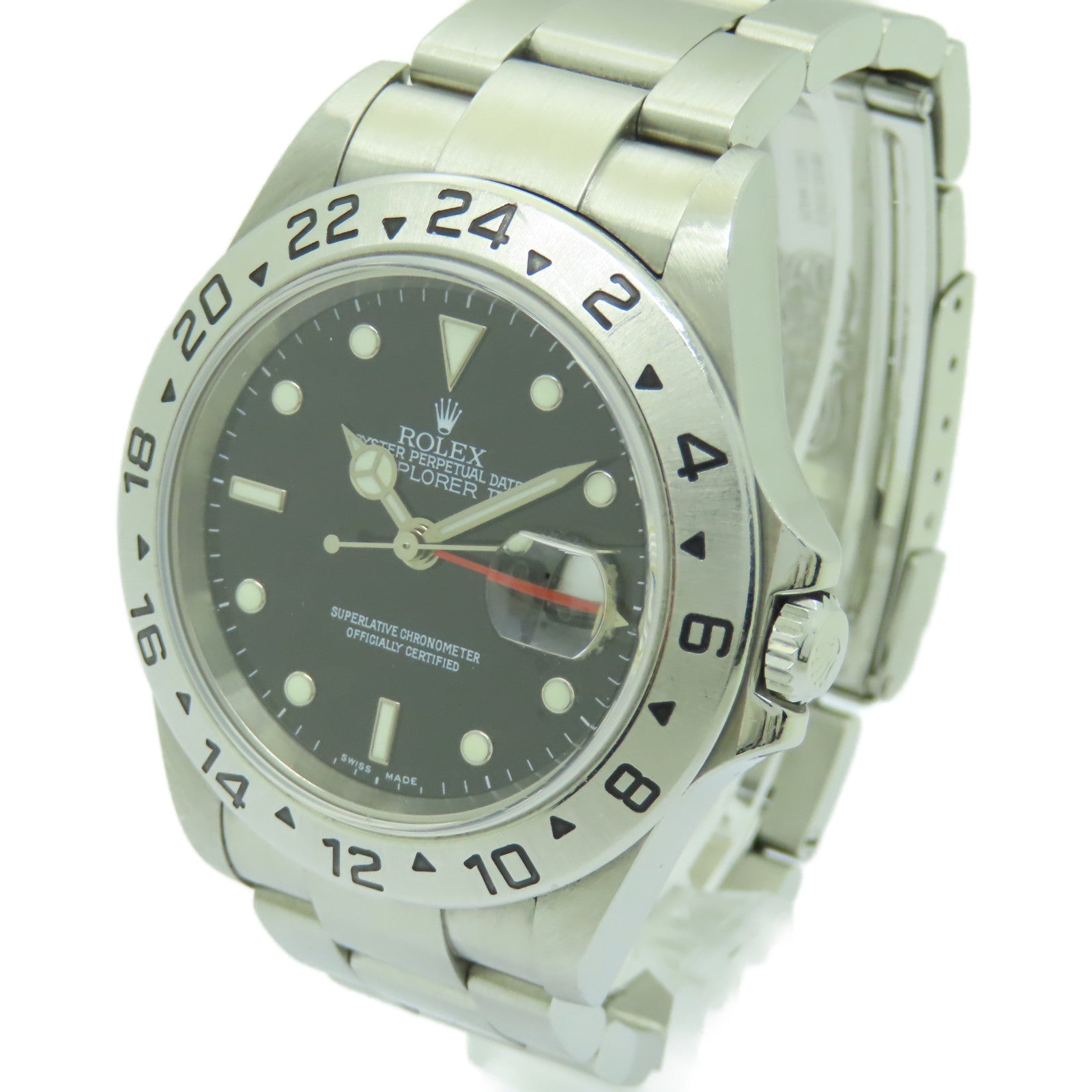 ROLEX 【激減優惠】Explorer II不鏽鋼手錶自動機芯黑色