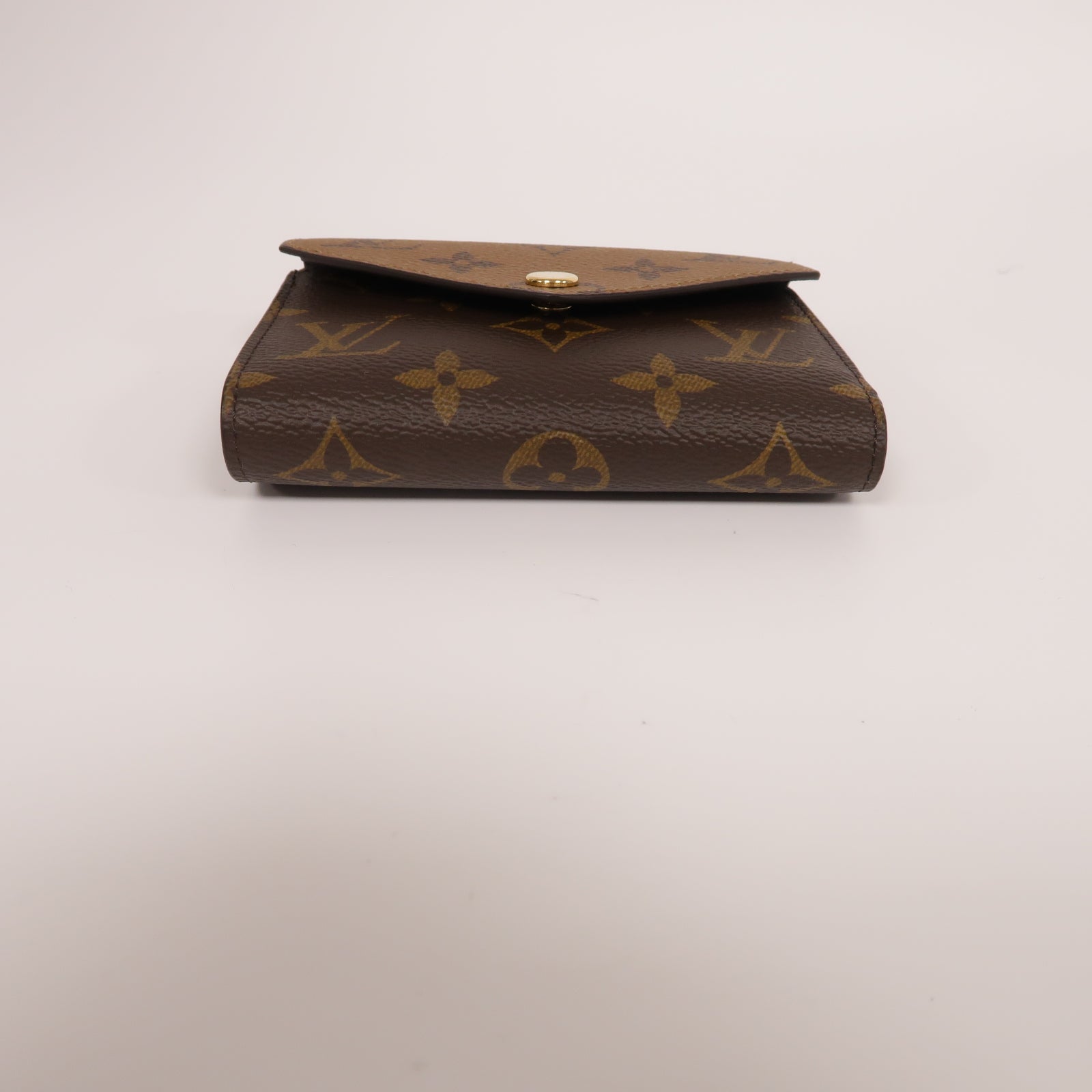 LOUIS VUITTON Monogram Victorine Wallet金扣錢包啡色