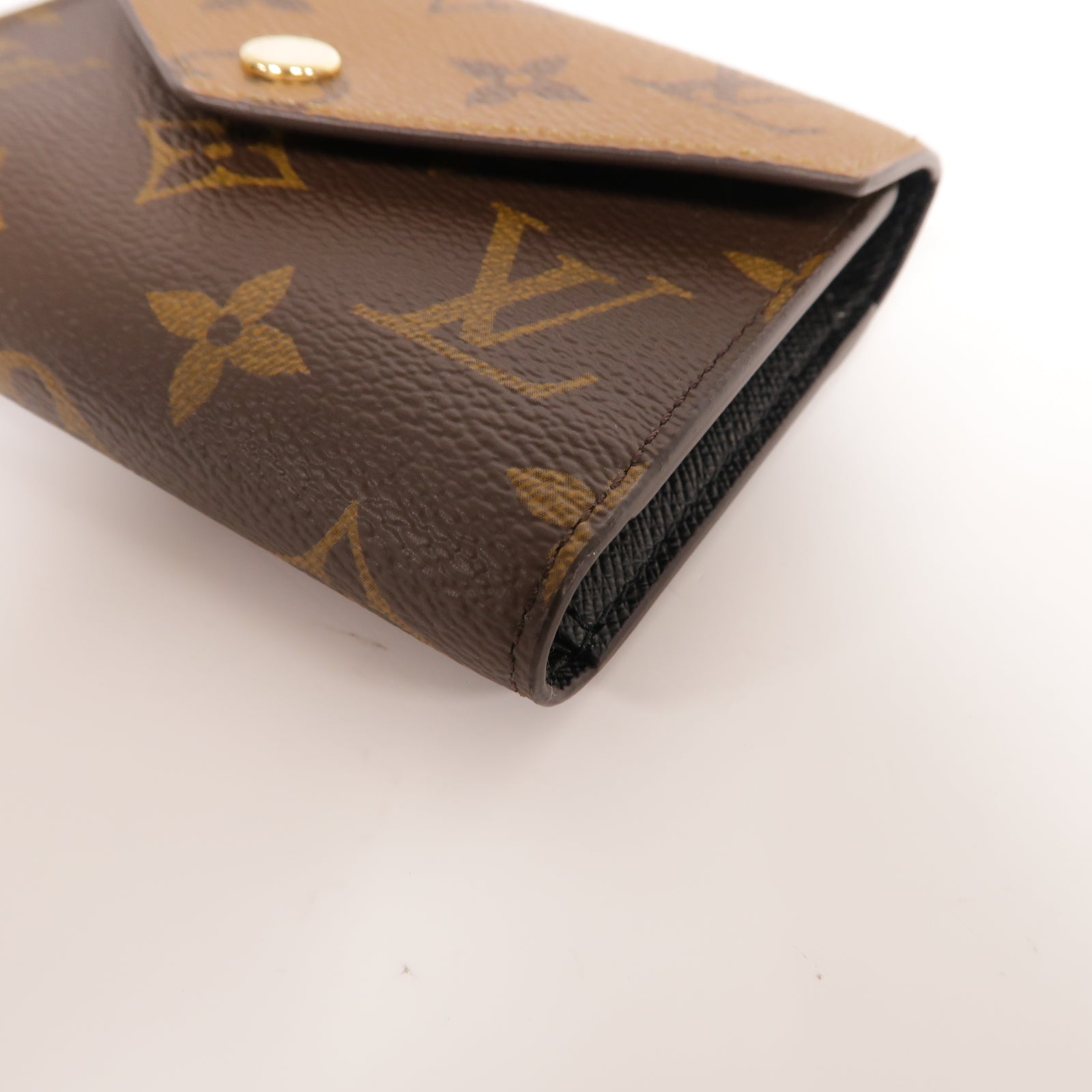 LOUIS VUITTON Monogram Victorine Wallet金扣錢包啡色