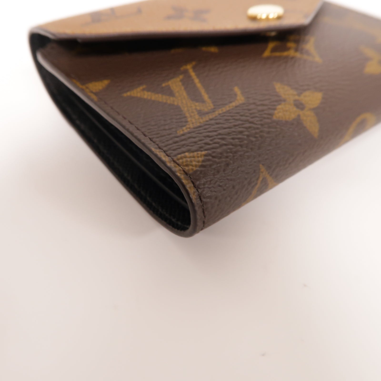 LOUIS VUITTON Monogram Victorine Wallet金扣錢包啡色