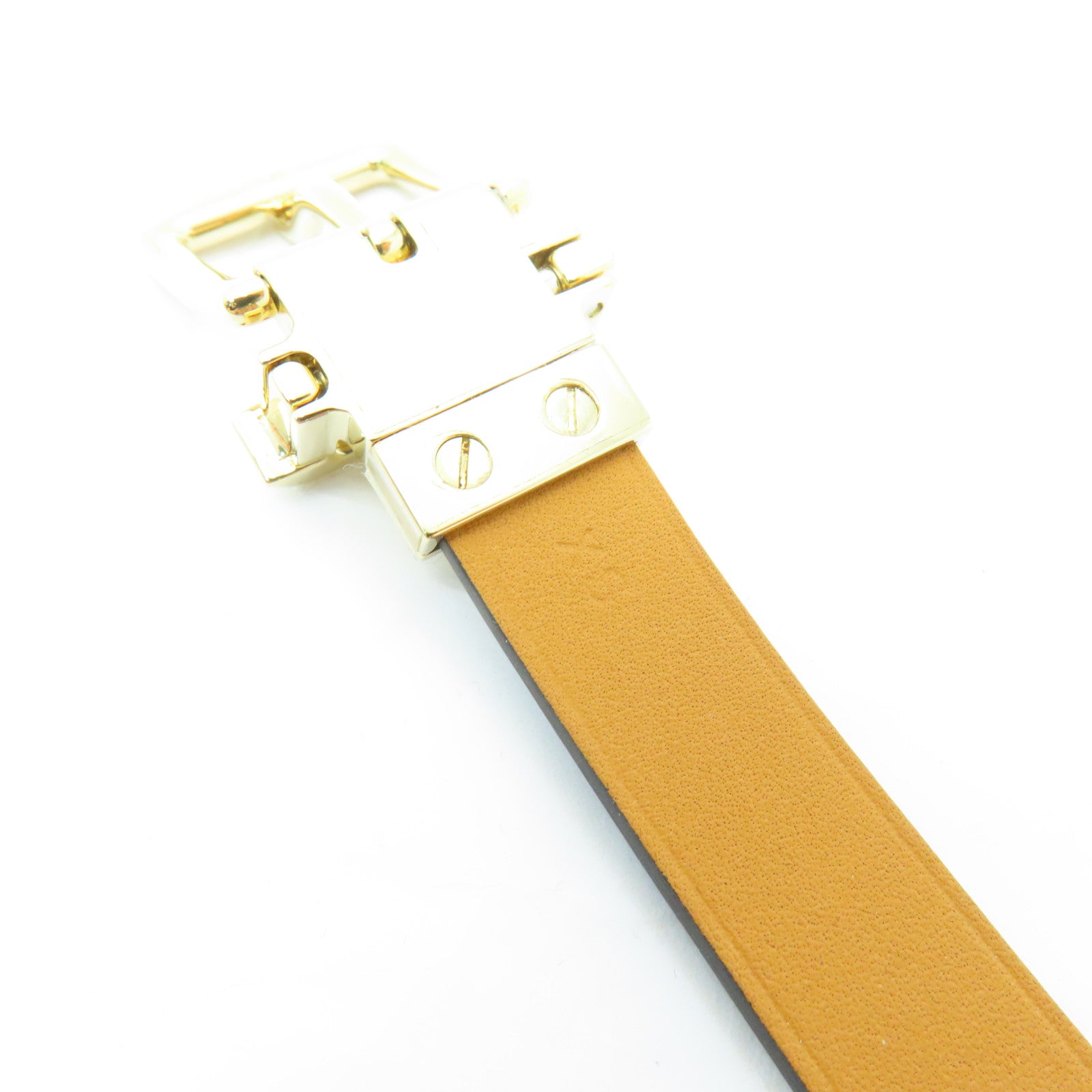 HERMES Epsom皮革Leather Bracelet金扣手鐲藍色