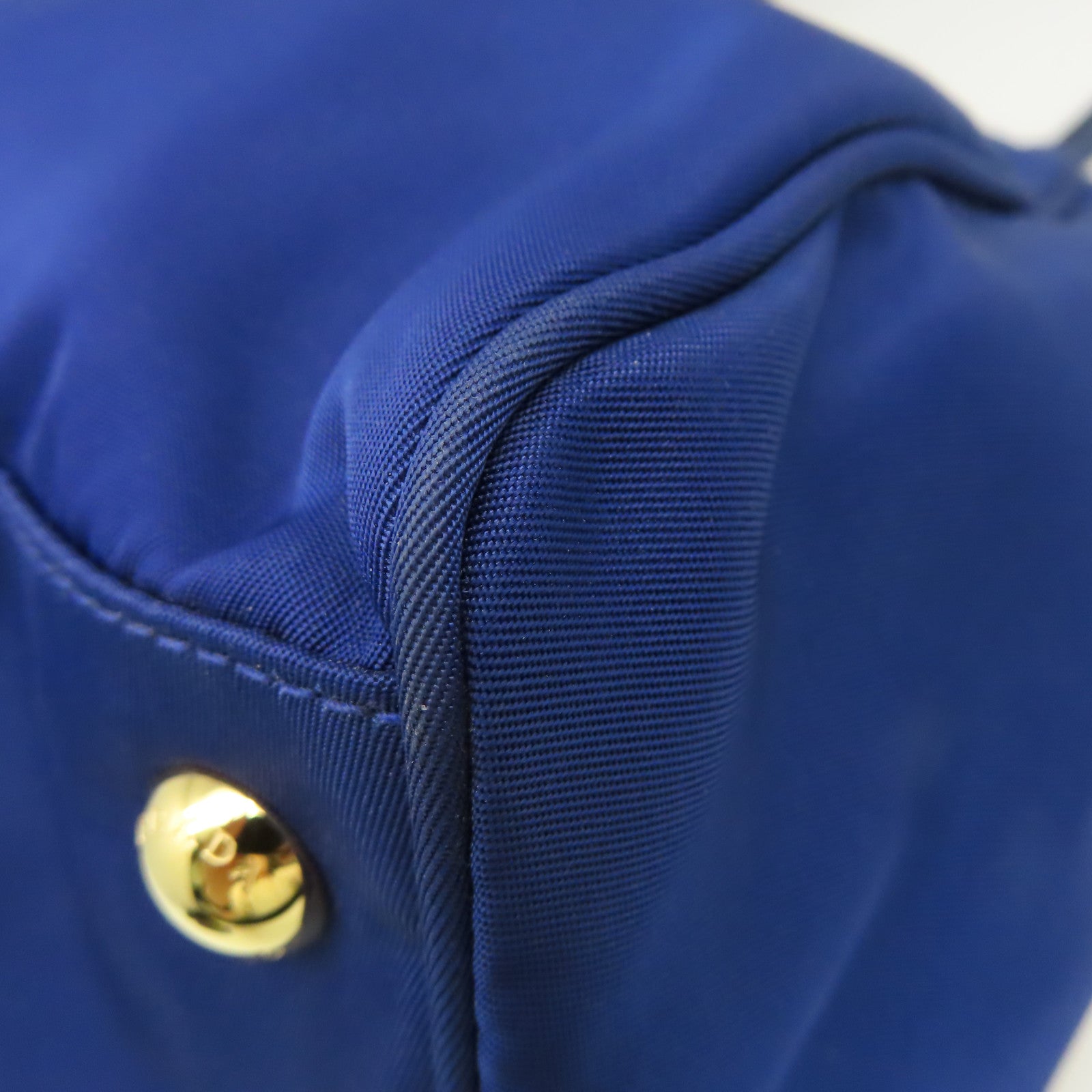 PRADA 尼龍2Way Shoulder Bag金扣手挽肩背兩用袋藍色