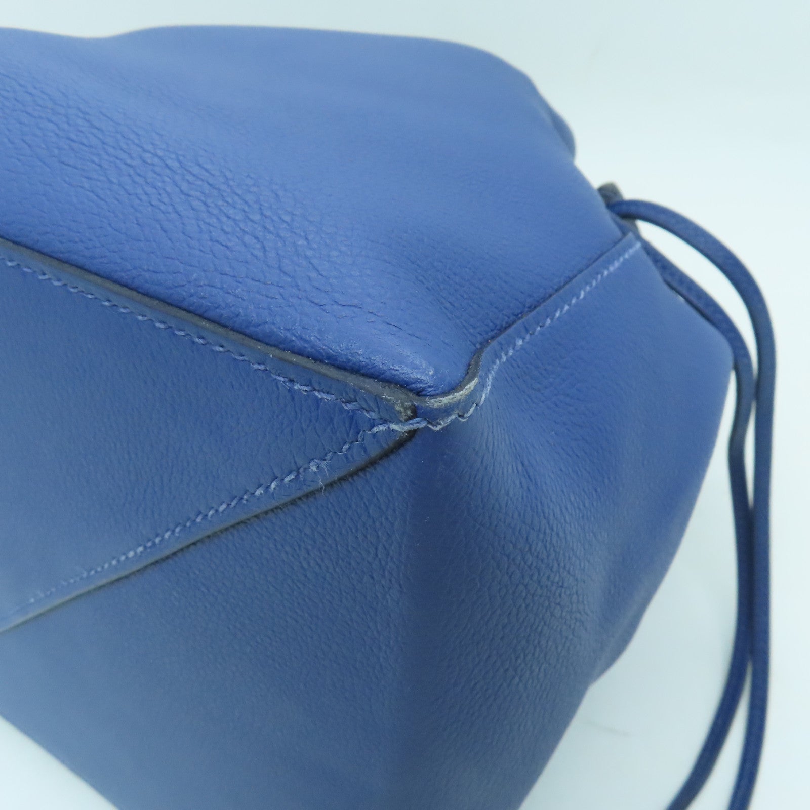 HERMES Evercolor皮革Licol银扣肩背袋Bleu Brighton蓝色