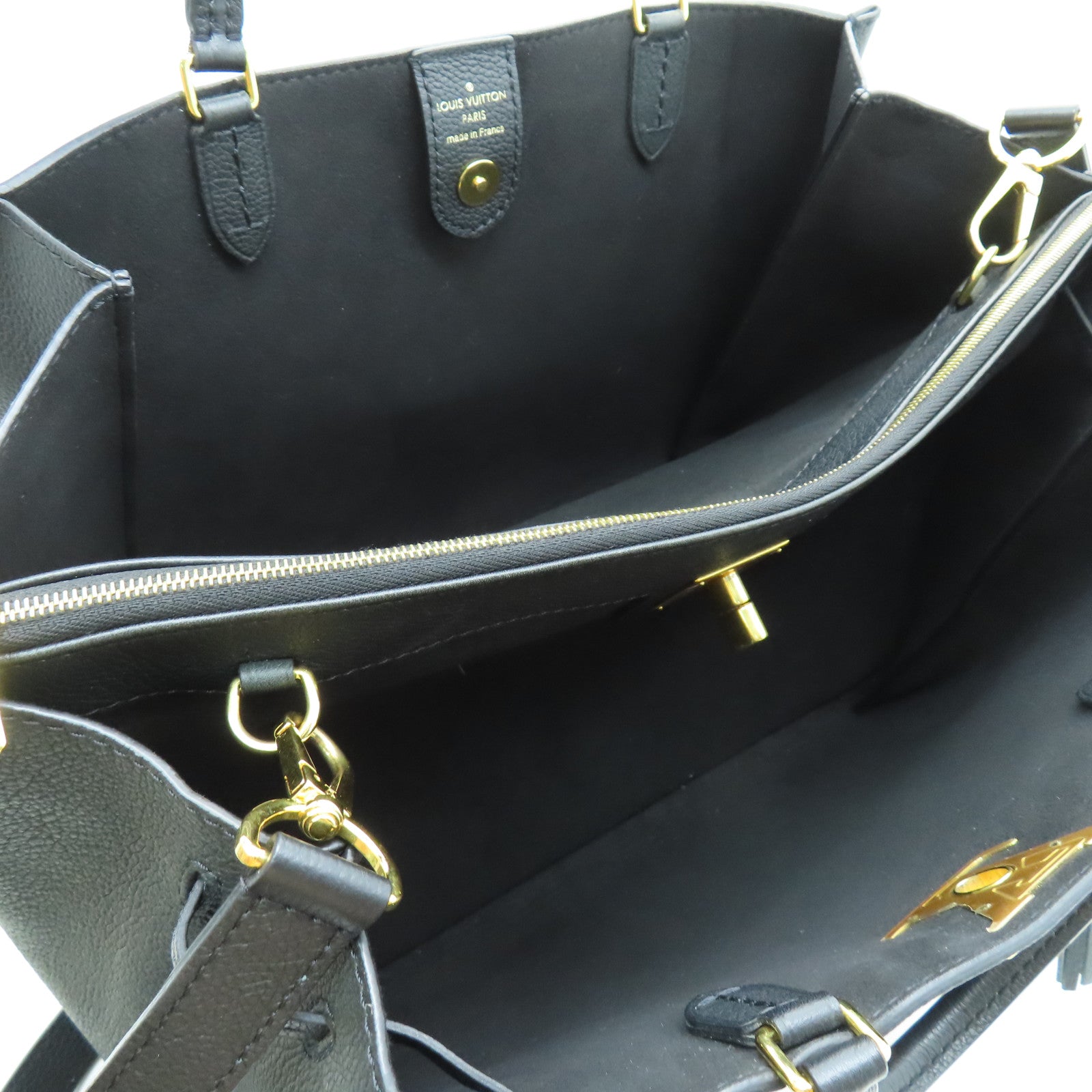 LOUIS VUITTON 牛皮皮革Lockmeto金扣手挽肩背兩用袋黑色