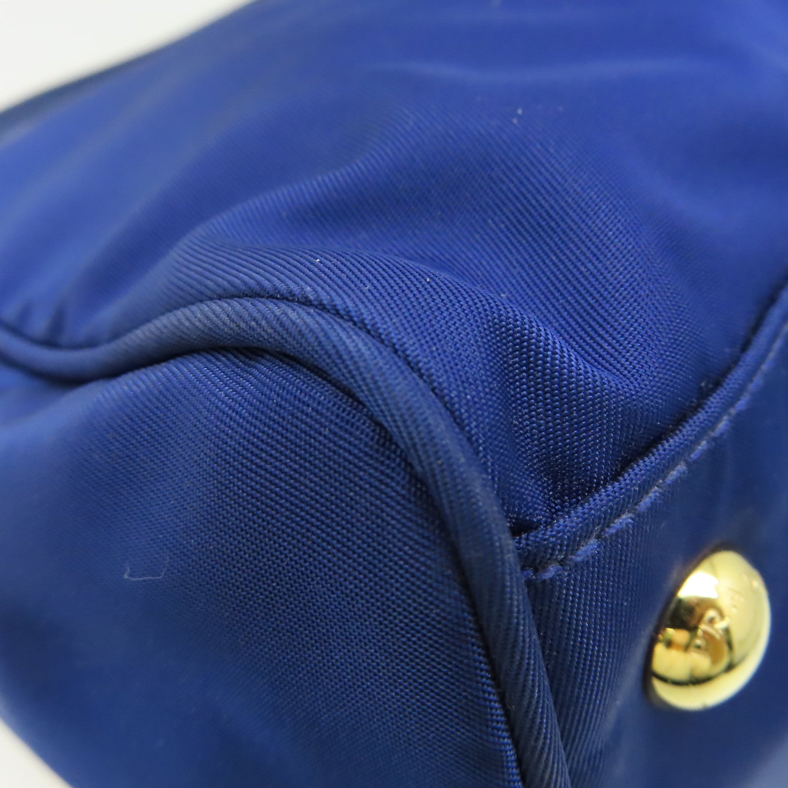 PRADA 尼龍2Way Shoulder Bag金扣手挽肩背兩用袋藍色