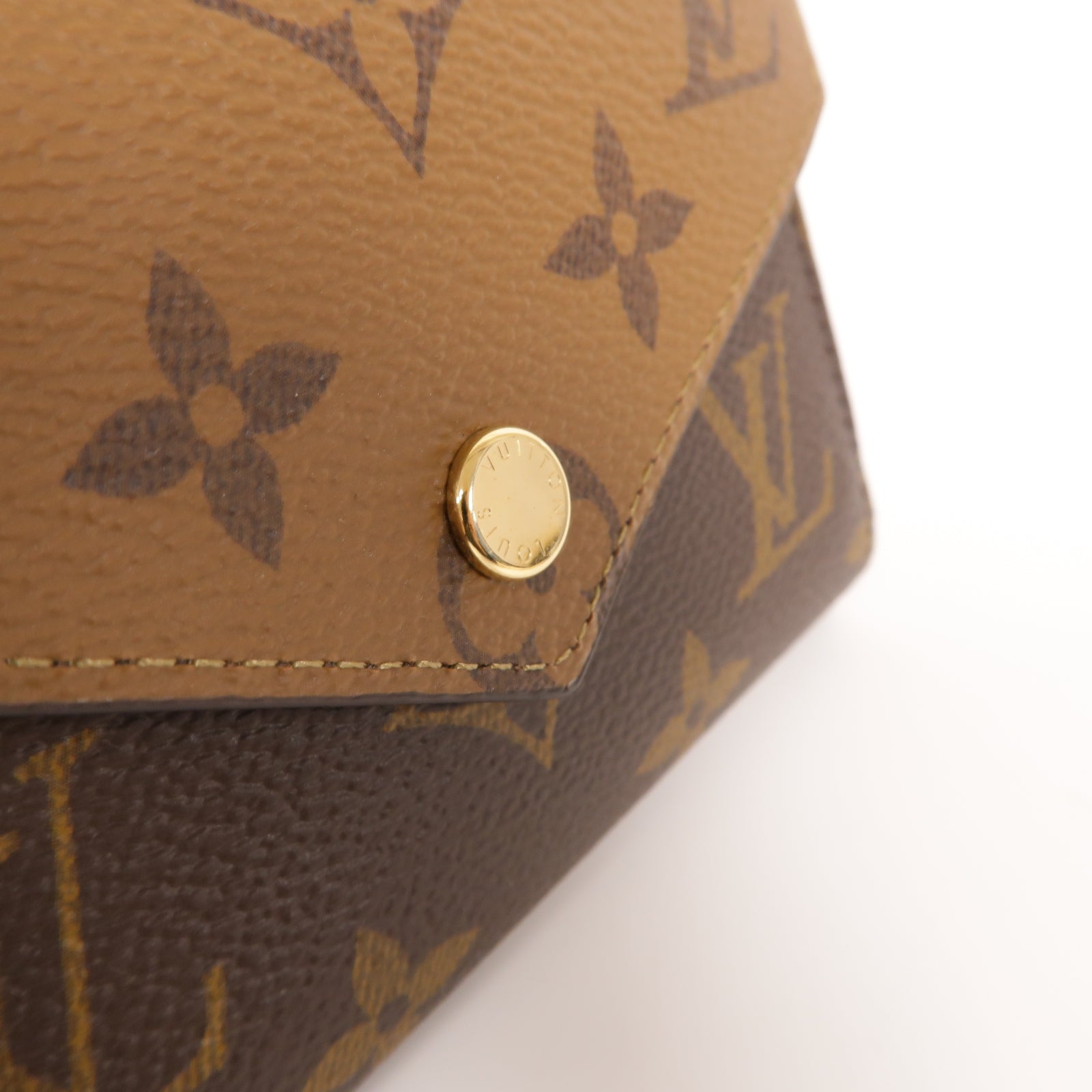 LOUIS VUITTON Monogram Victorine Wallet金扣錢包啡色