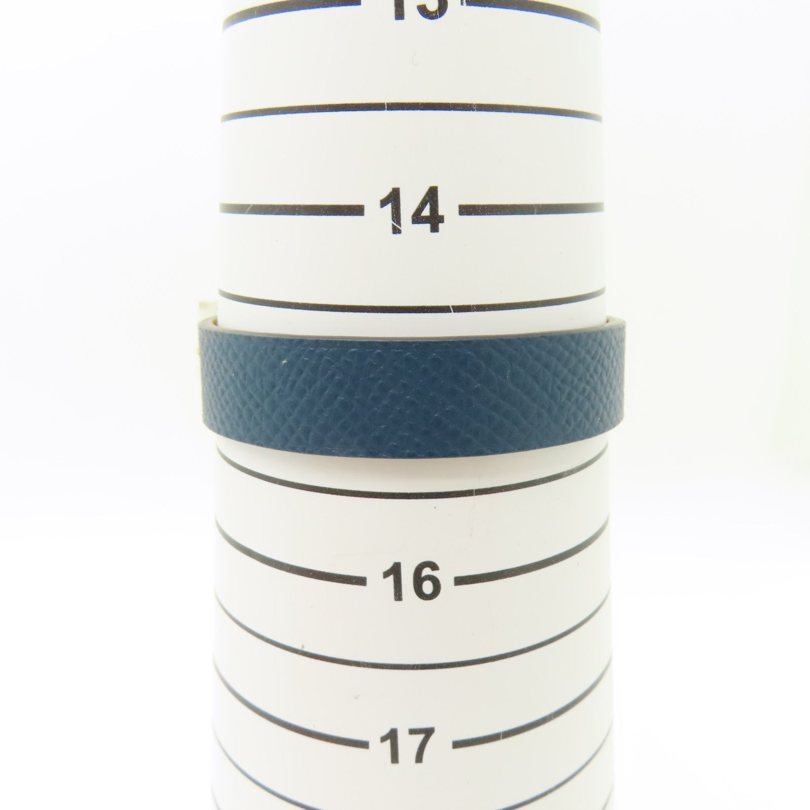 HERMES Epsom皮革Leather Bracelet金扣手鐲藍色