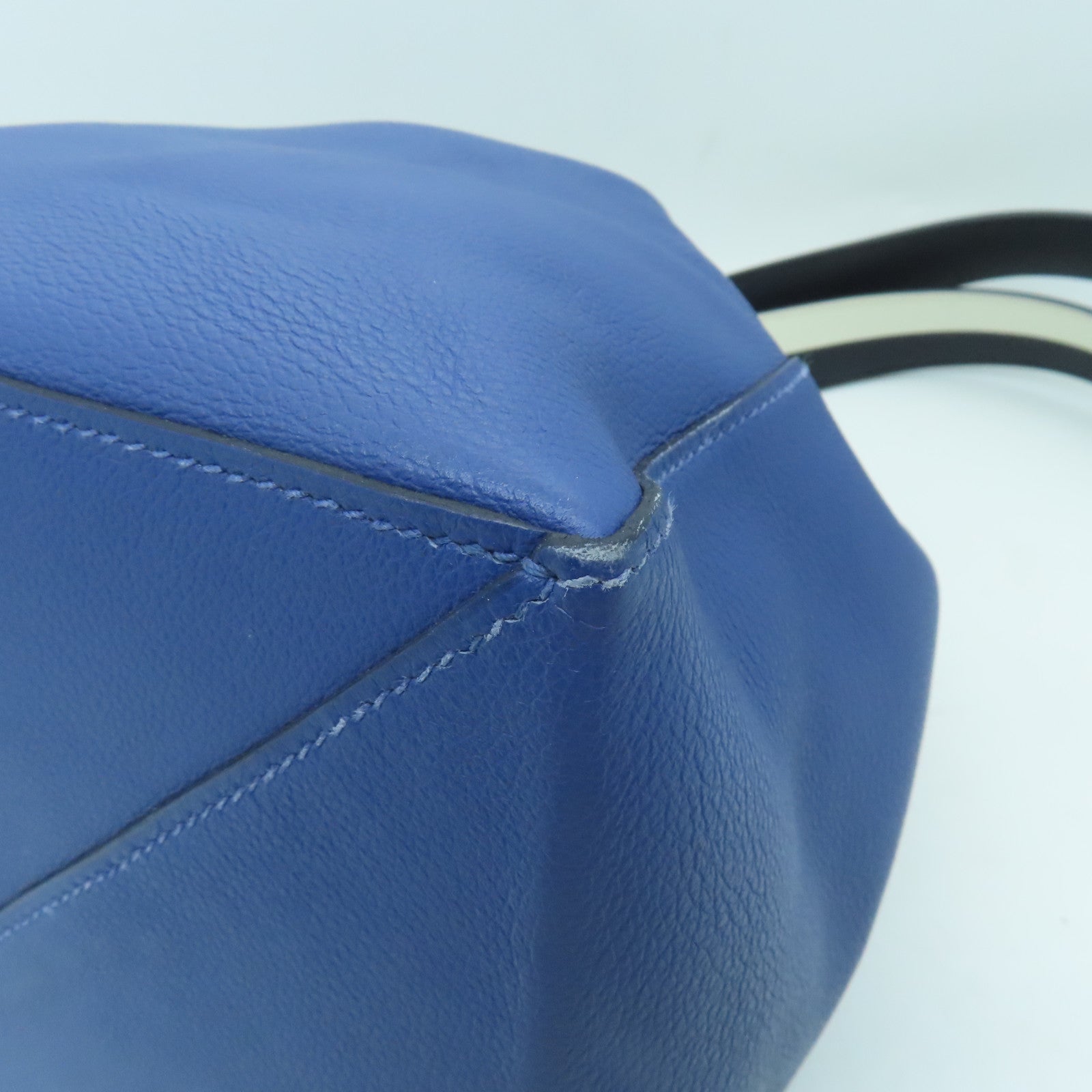 HERMES Evercolor皮革Licol银扣肩背袋Bleu Brighton蓝色