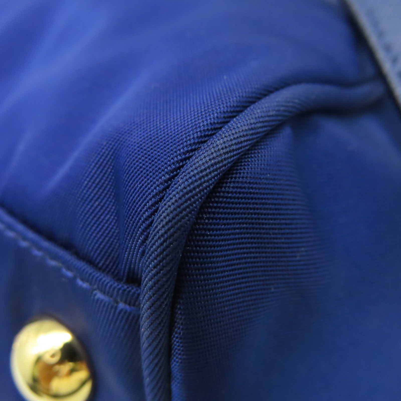 PRADA 尼龍2Way Shoulder Bag金扣手挽肩背兩用袋藍色