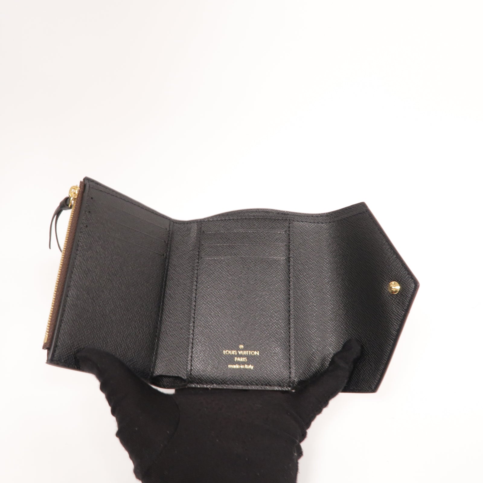 LOUIS VUITTON Monogram Victorine Wallet金扣錢包啡色