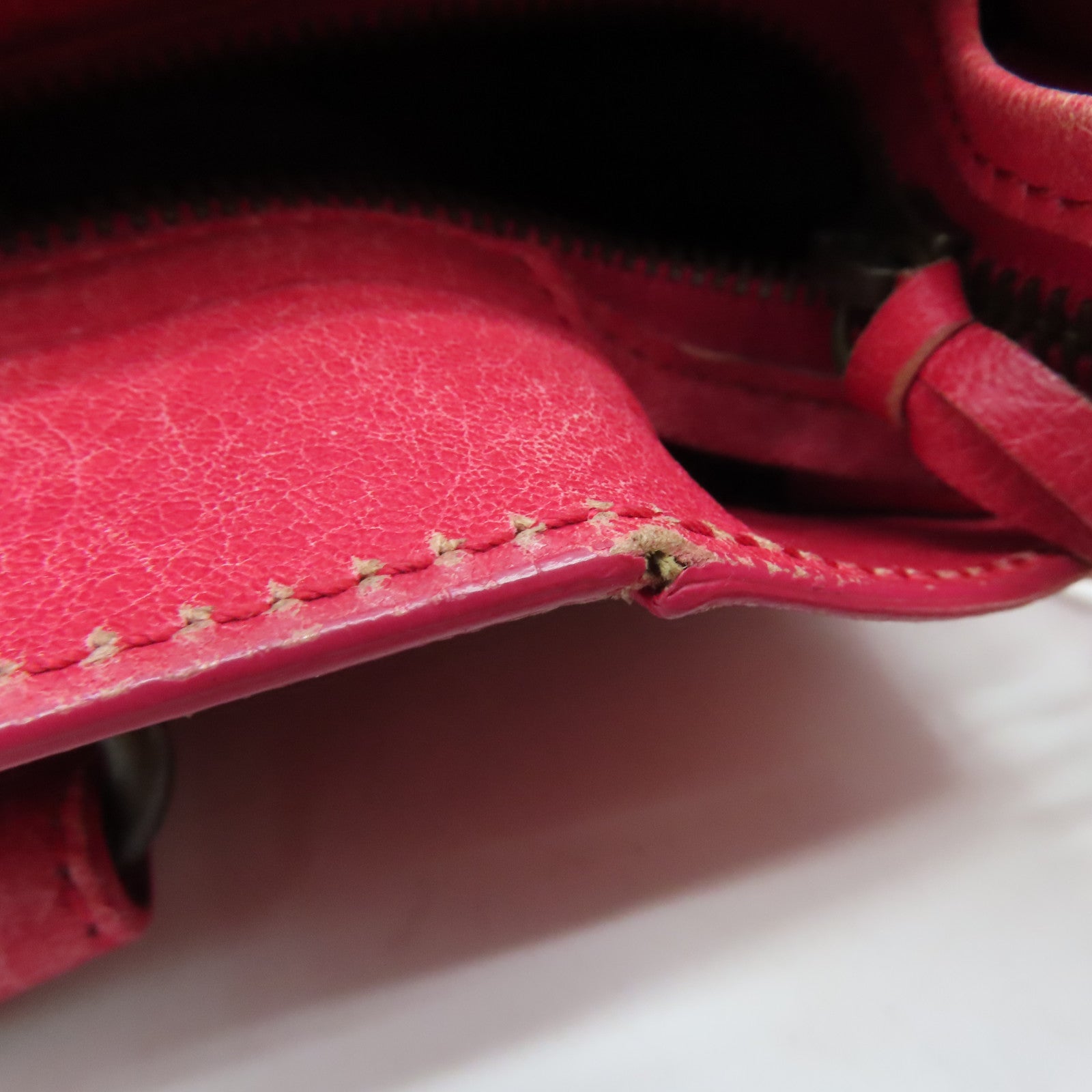 BALENCIAGA 牛皮皮革City手挽肩背两用袋红色