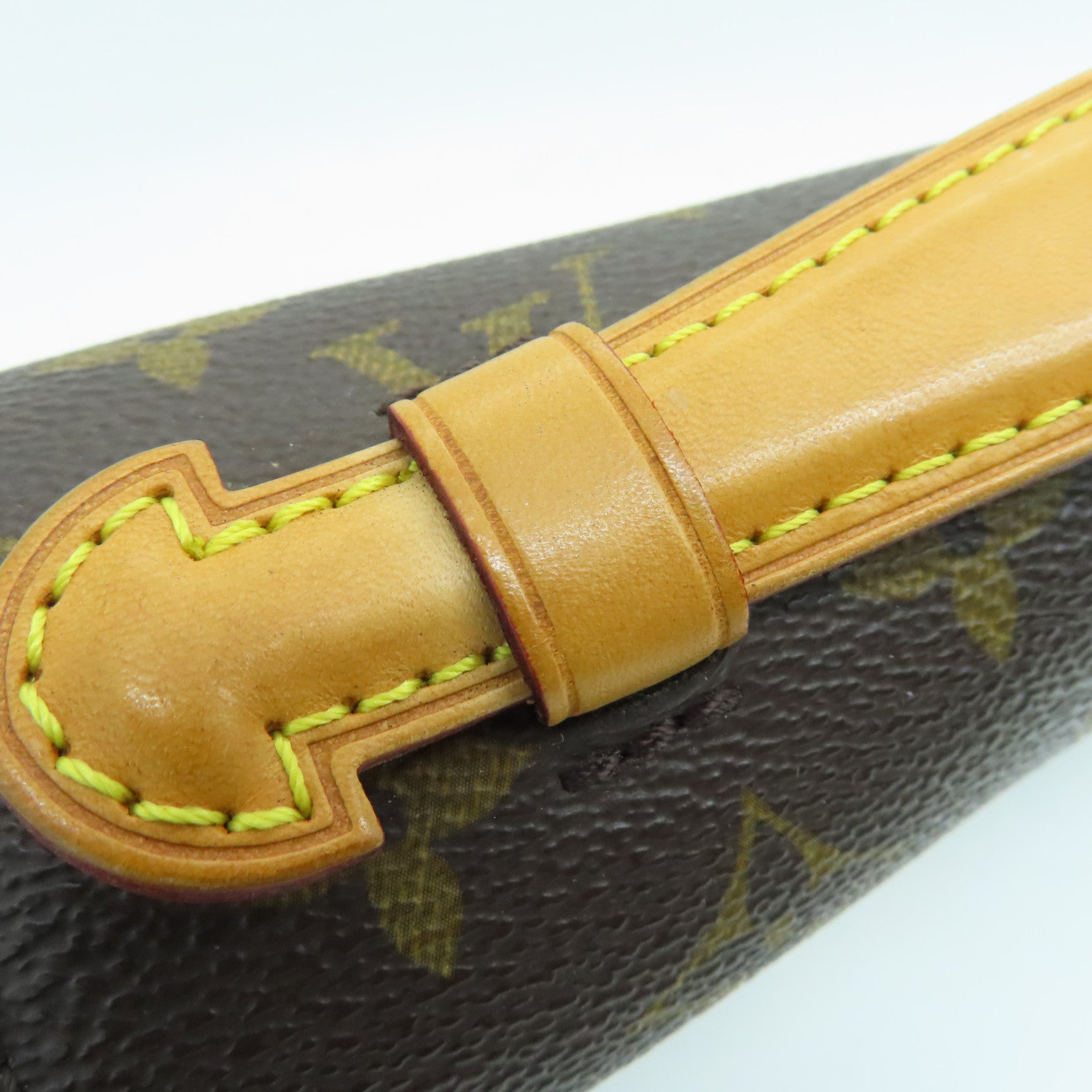 LOUIS VUITTON Monogram Pochette Metis Gold Buckle Handle Shoulder Bag Brown
