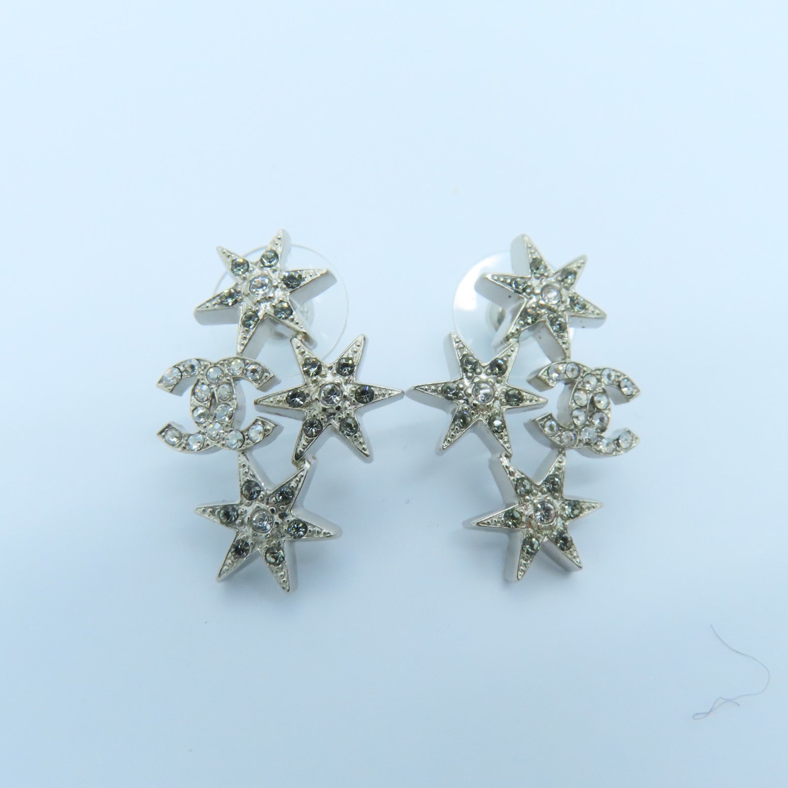 CHANEL 金属Earrings耳环银色
