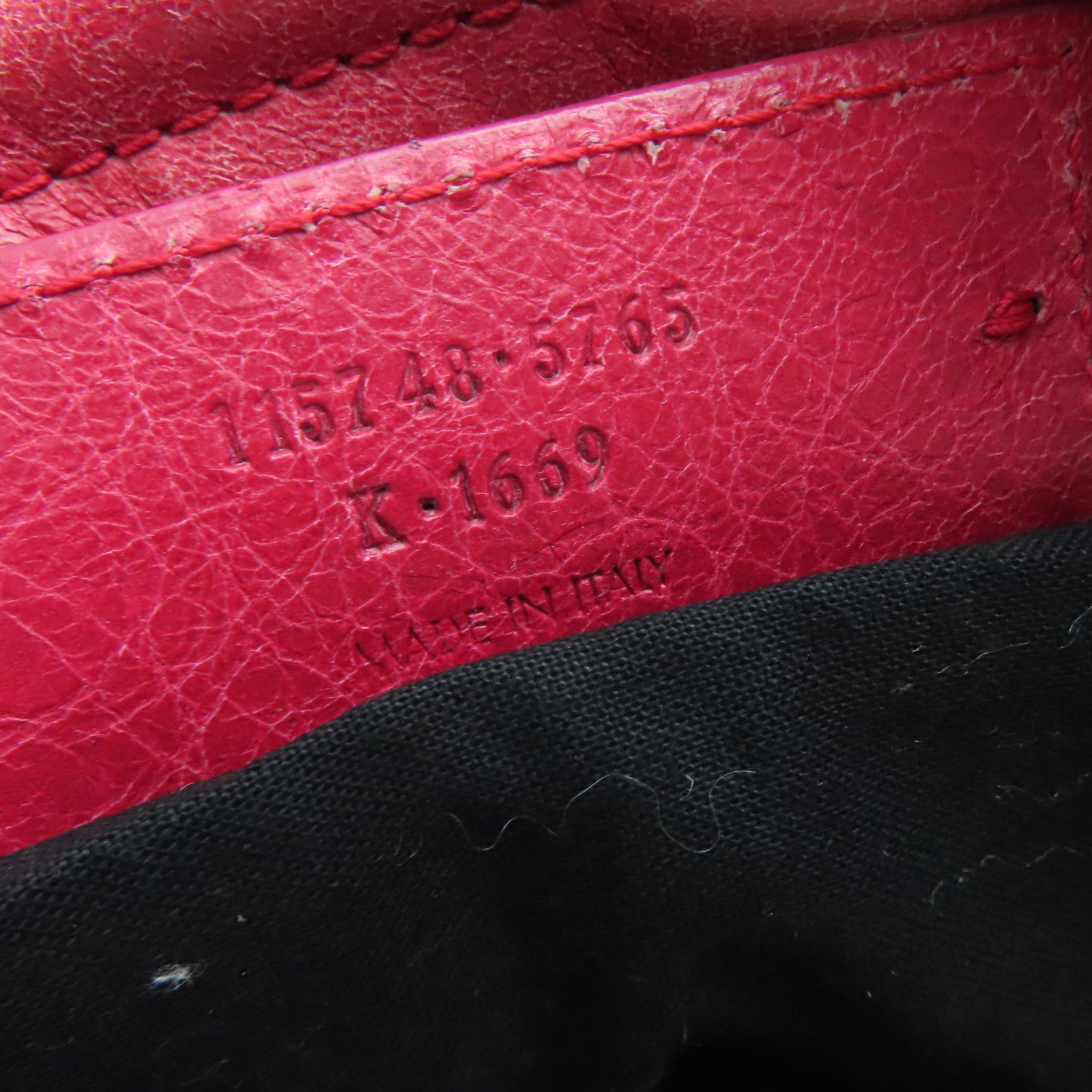 BALENCIAGA 牛皮皮革City手挽肩背两用袋红色