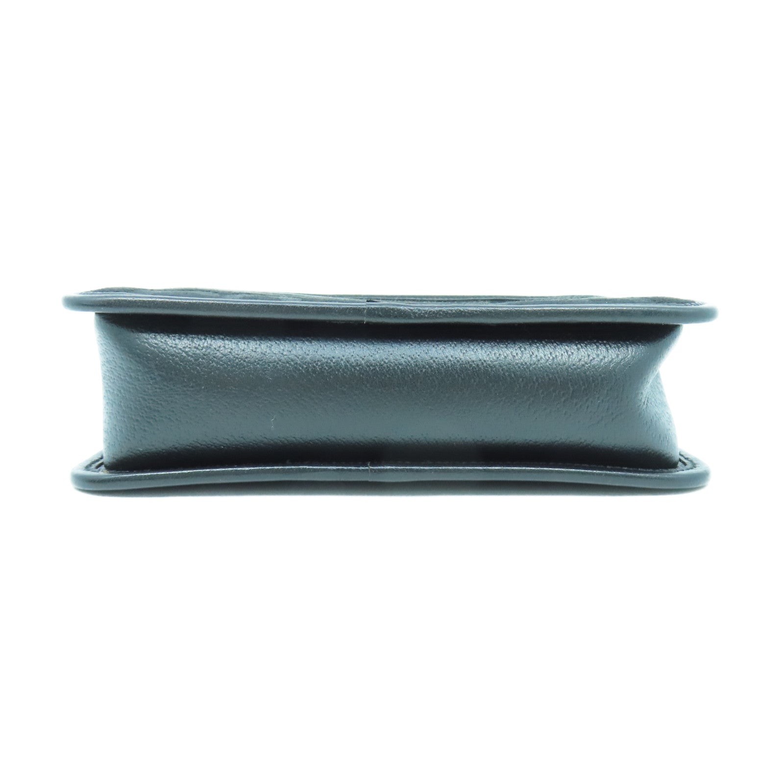 GUCCI 帆布Jumbo GG銀扣肩背袋黑色