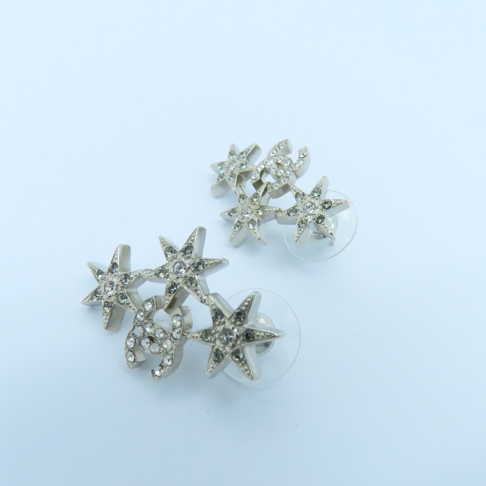 CHANEL 金属Earrings耳环银色