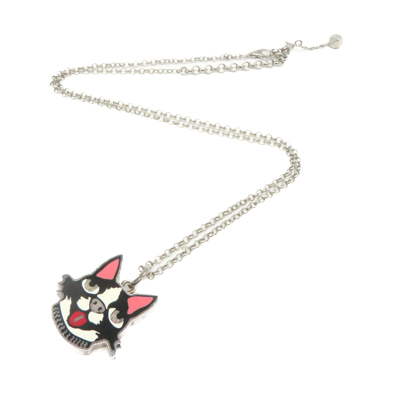 GUCCI 925 Sterling Silver Bosco Orso Necklace Necklace