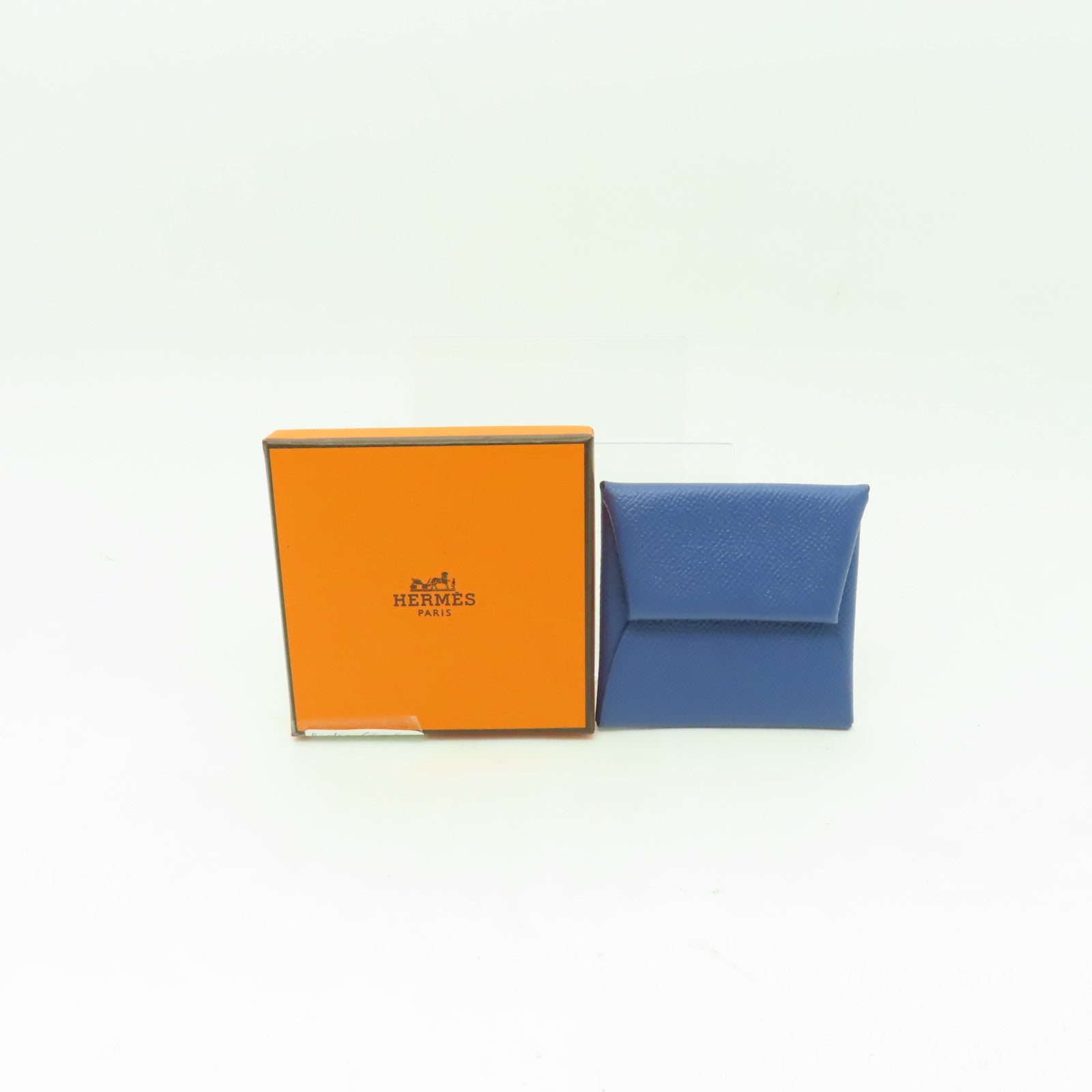 HERMES Epsom皮革Bastia Coins Case零錢包Bleu Agate深藍瑪瑙色