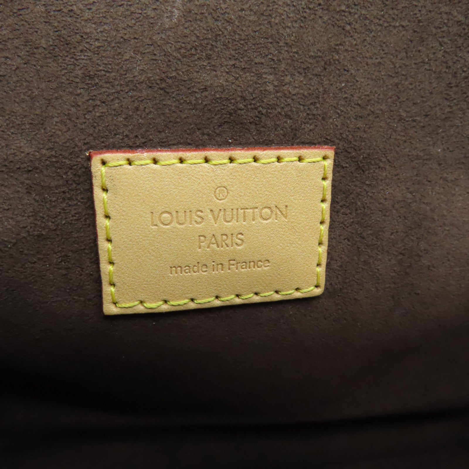 LOUIS VUITTON Monogram Pochette Metis Gold Buckle Handle Shoulder Bag Brown