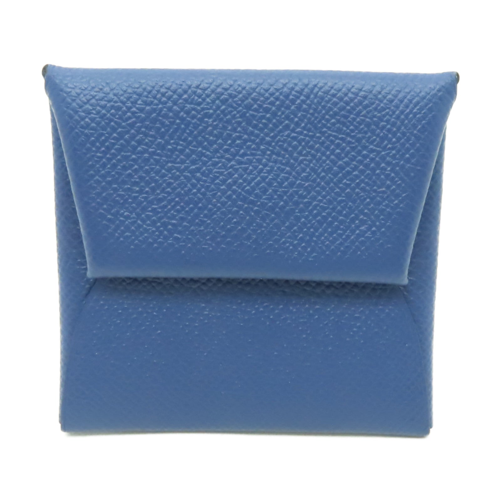 HERMES Epsom皮革Bastia Coins Case零錢包Bleu Agate深藍瑪瑙色