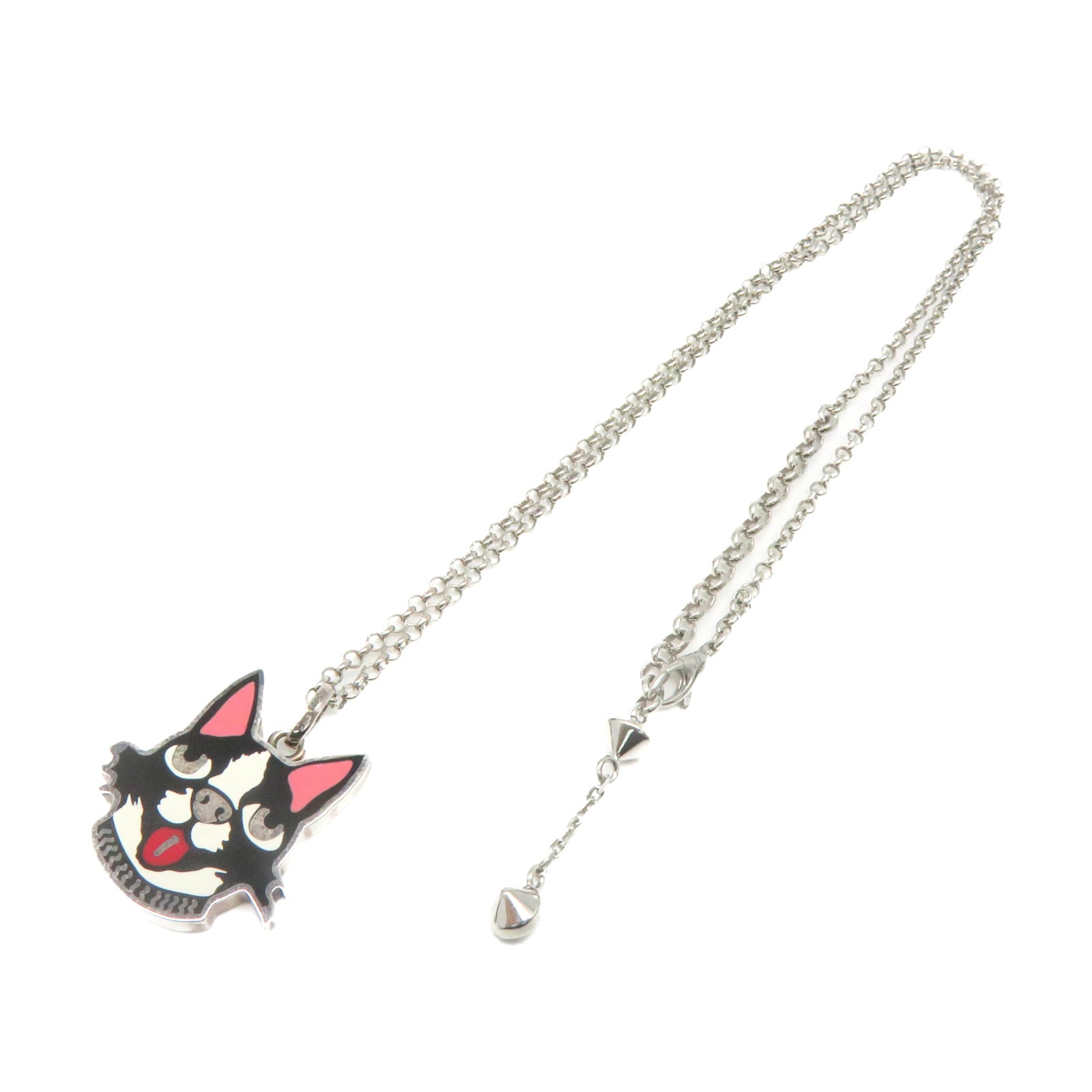 GUCCI 925 Sterling Silver Bosco Orso Necklace Necklace
