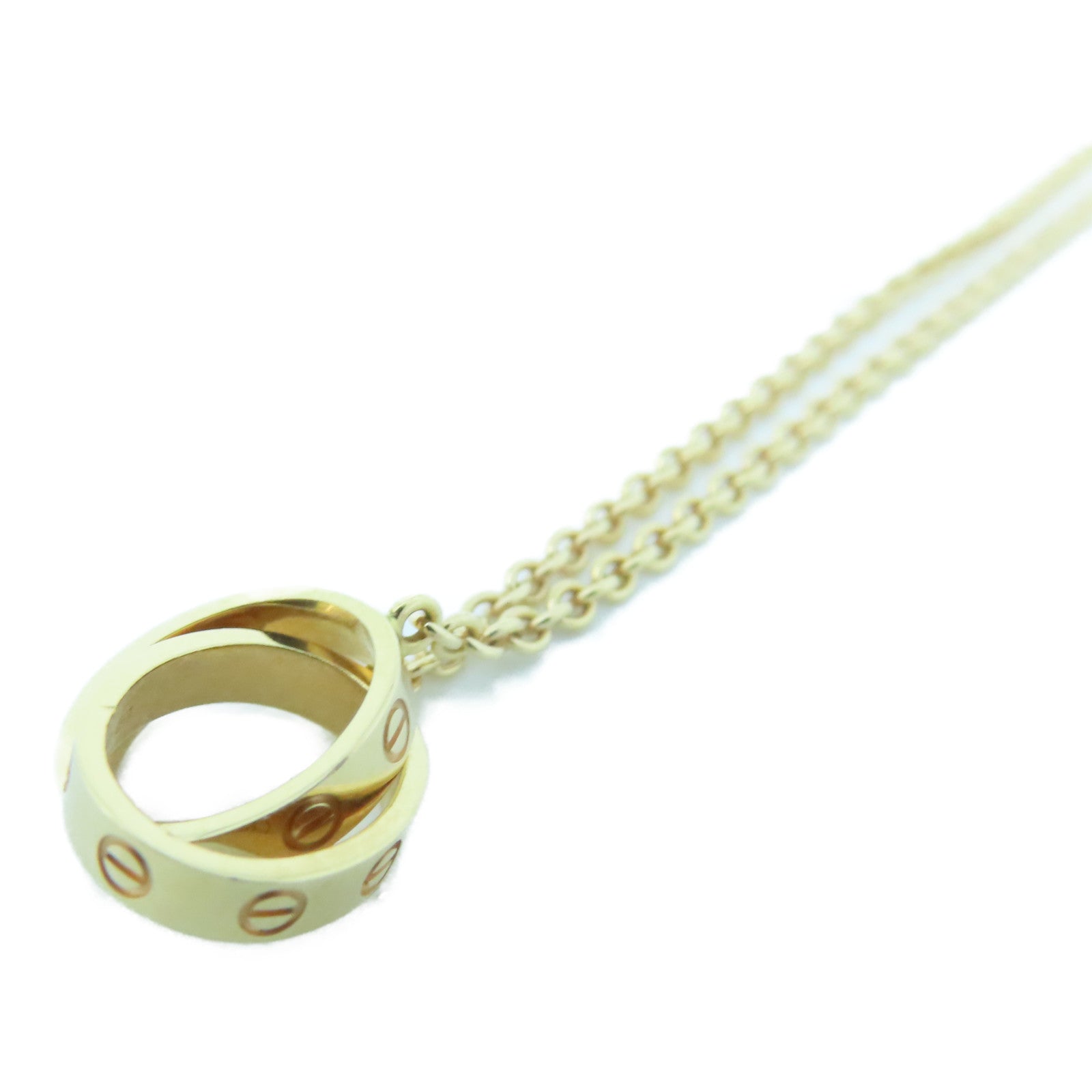 CARTIER 【激減優惠】18K玫瑰金Love Necklace項鍊#40cm