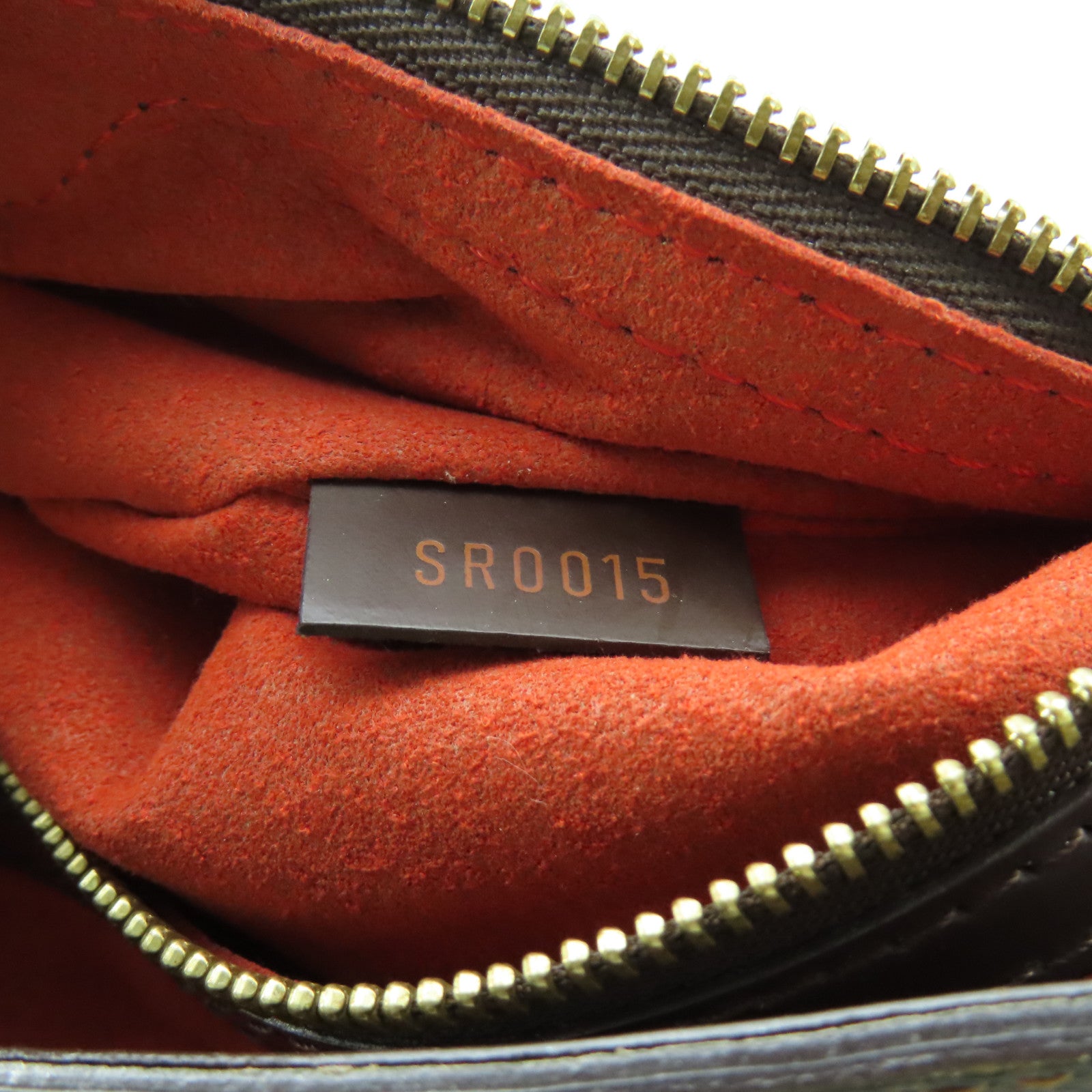 LOUIS VUITTON Damier Sac Plat PM金扣手挽袋啡色