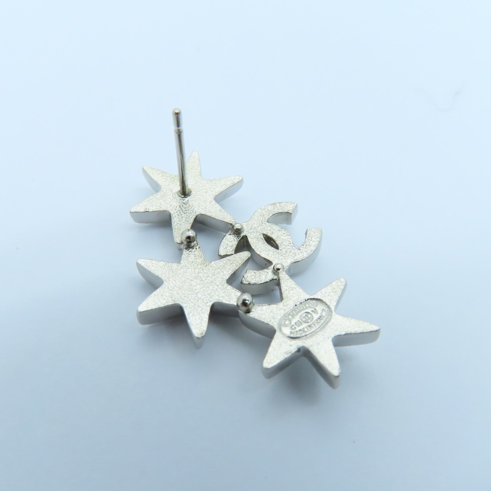 CHANEL 金属Earrings耳环银色