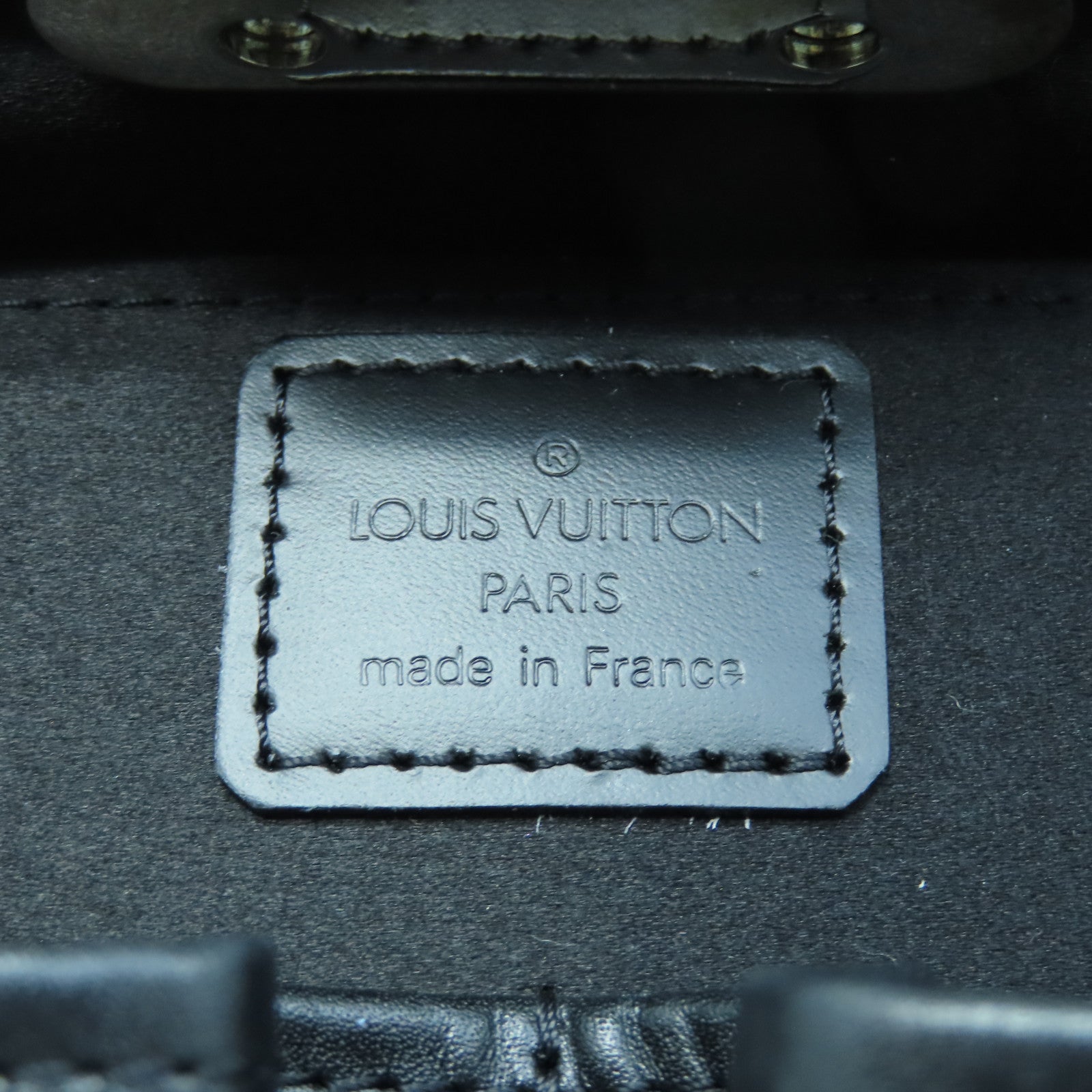LOUIS VUITTON Monogram Glace Valisette PM Hand Bag銀扣手挽袋黑色