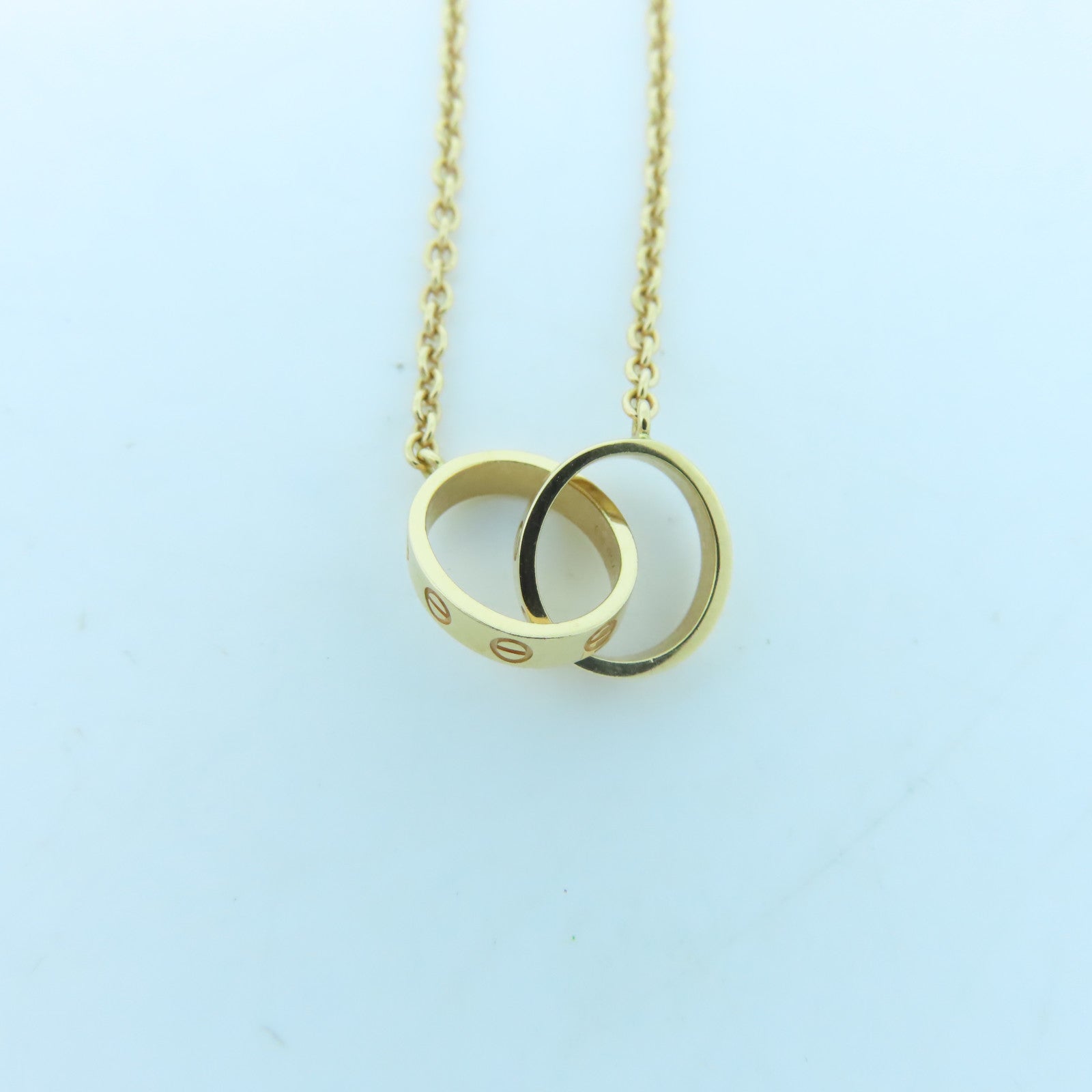 CARTIER 【激減優惠】18K玫瑰金Love Necklace項鍊#40cm