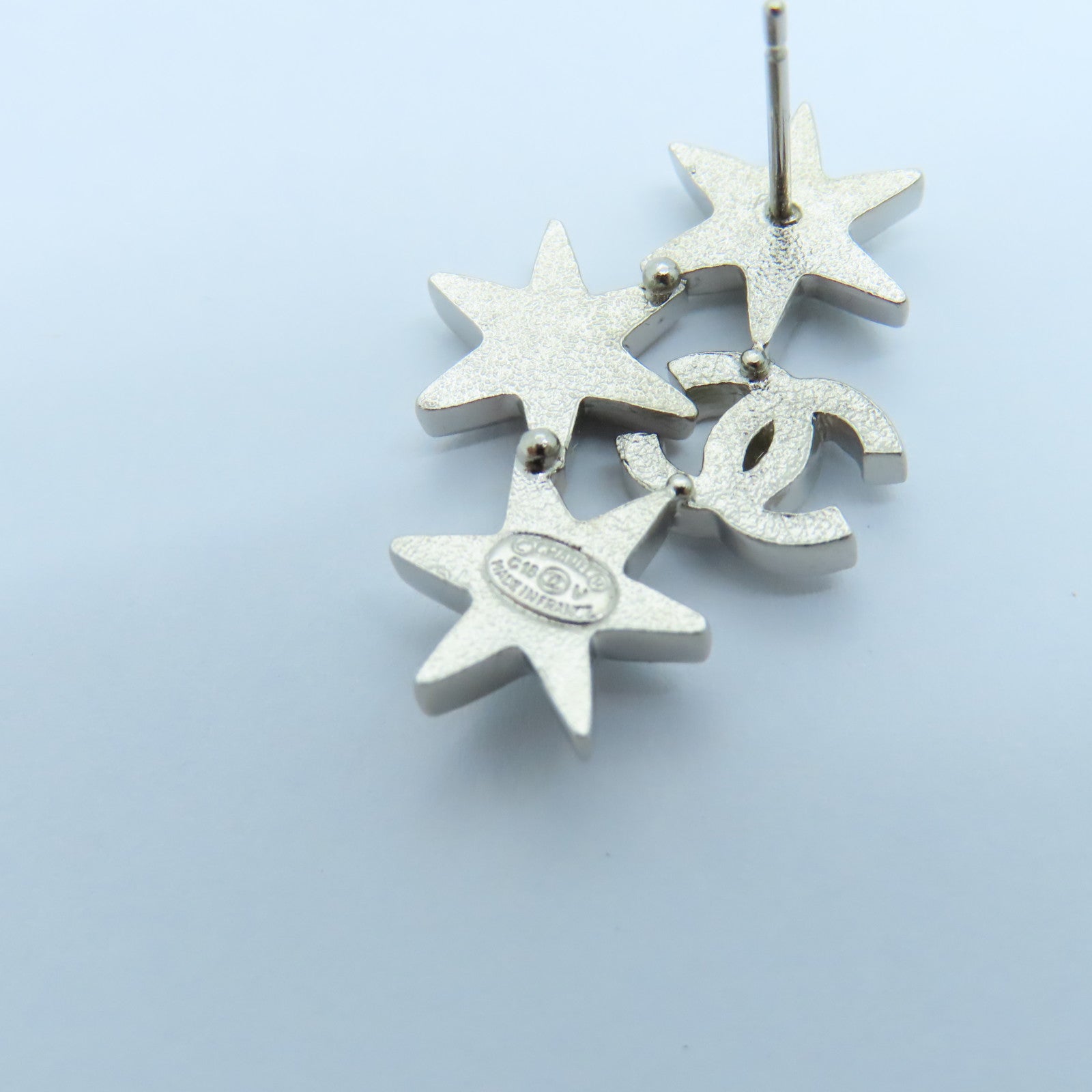 CHANEL 金属Earrings耳环银色