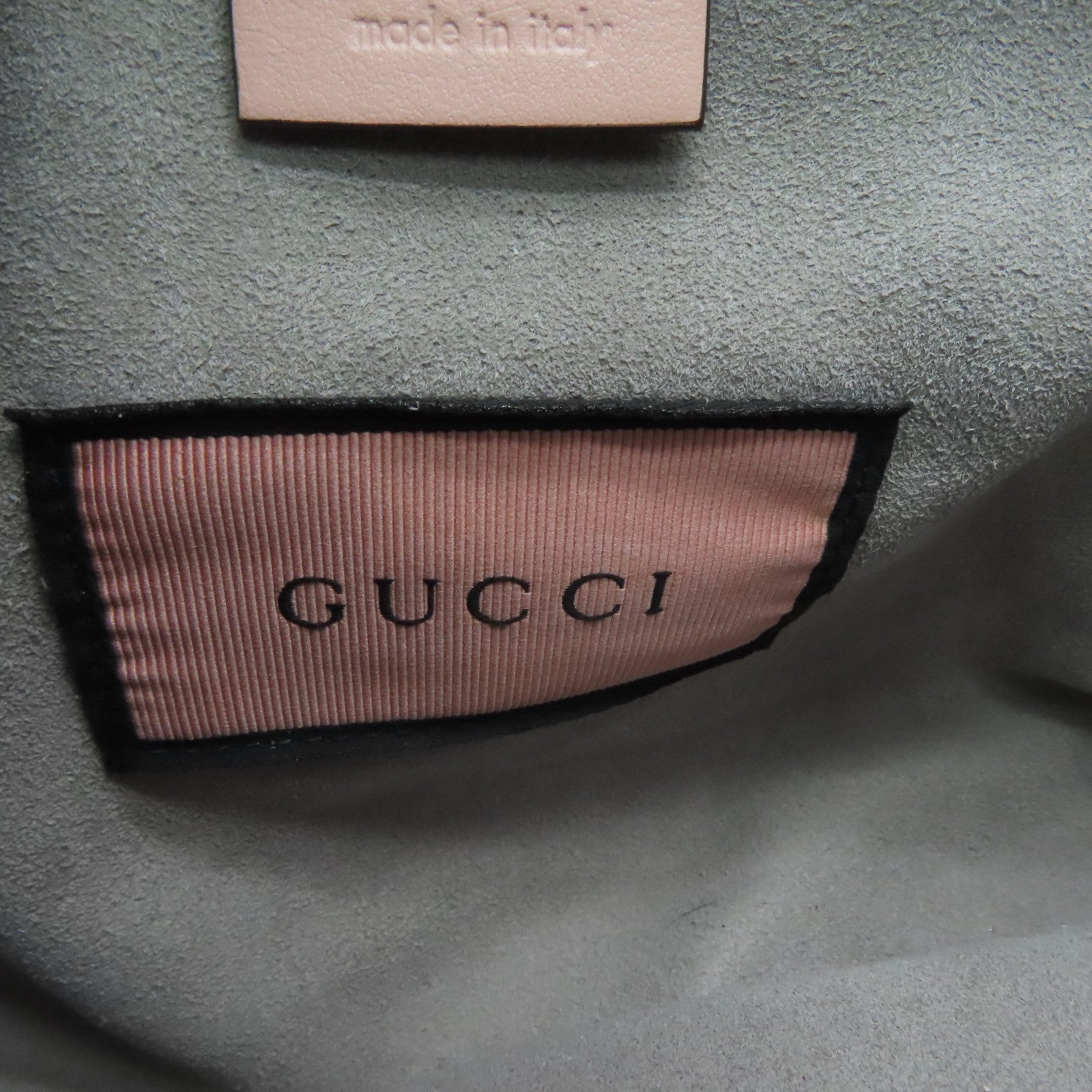 GUCCI twill cowhide leather 2way Shoulder Bag gold buckle handle shoulder bag pink