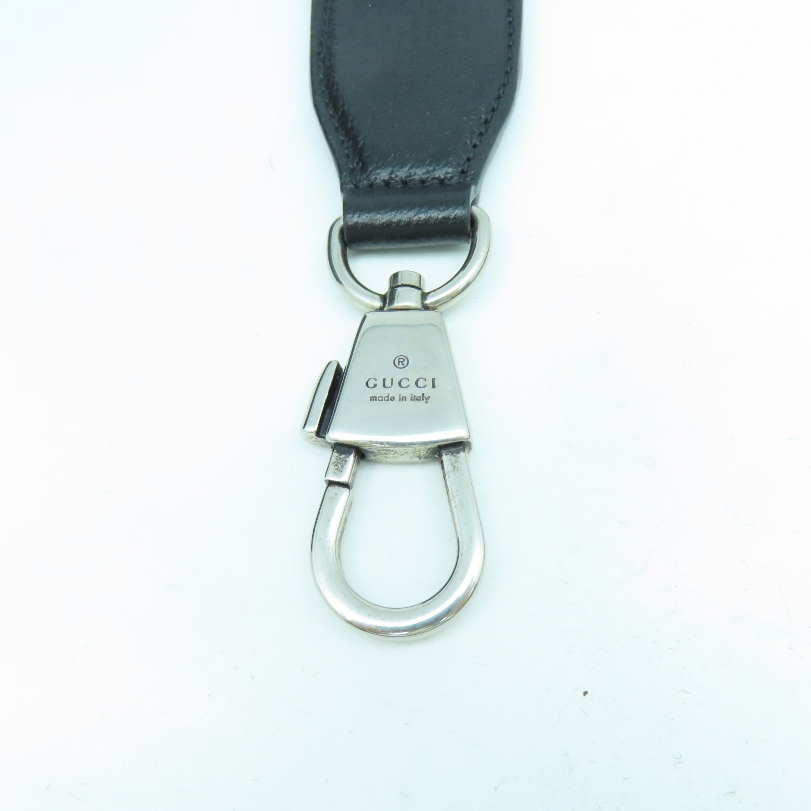 GUCCI 帆布Jumbo GG銀扣肩背袋黑色