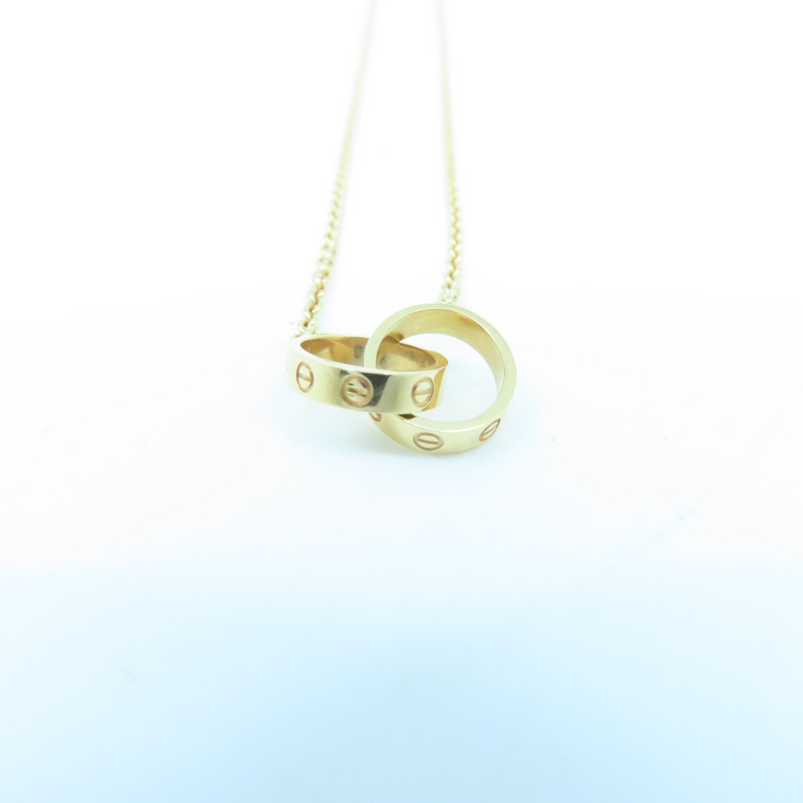 CARTIER 【激減優惠】18K玫瑰金Love Necklace項鍊#40cm
