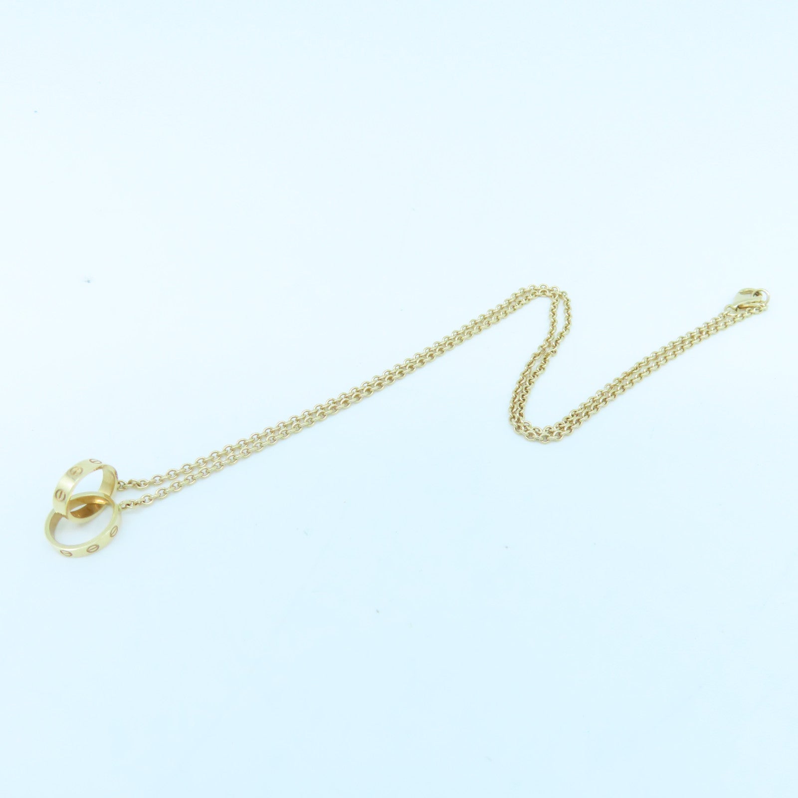 CARTIER 【激減優惠】18K玫瑰金Love Necklace項鍊#40cm