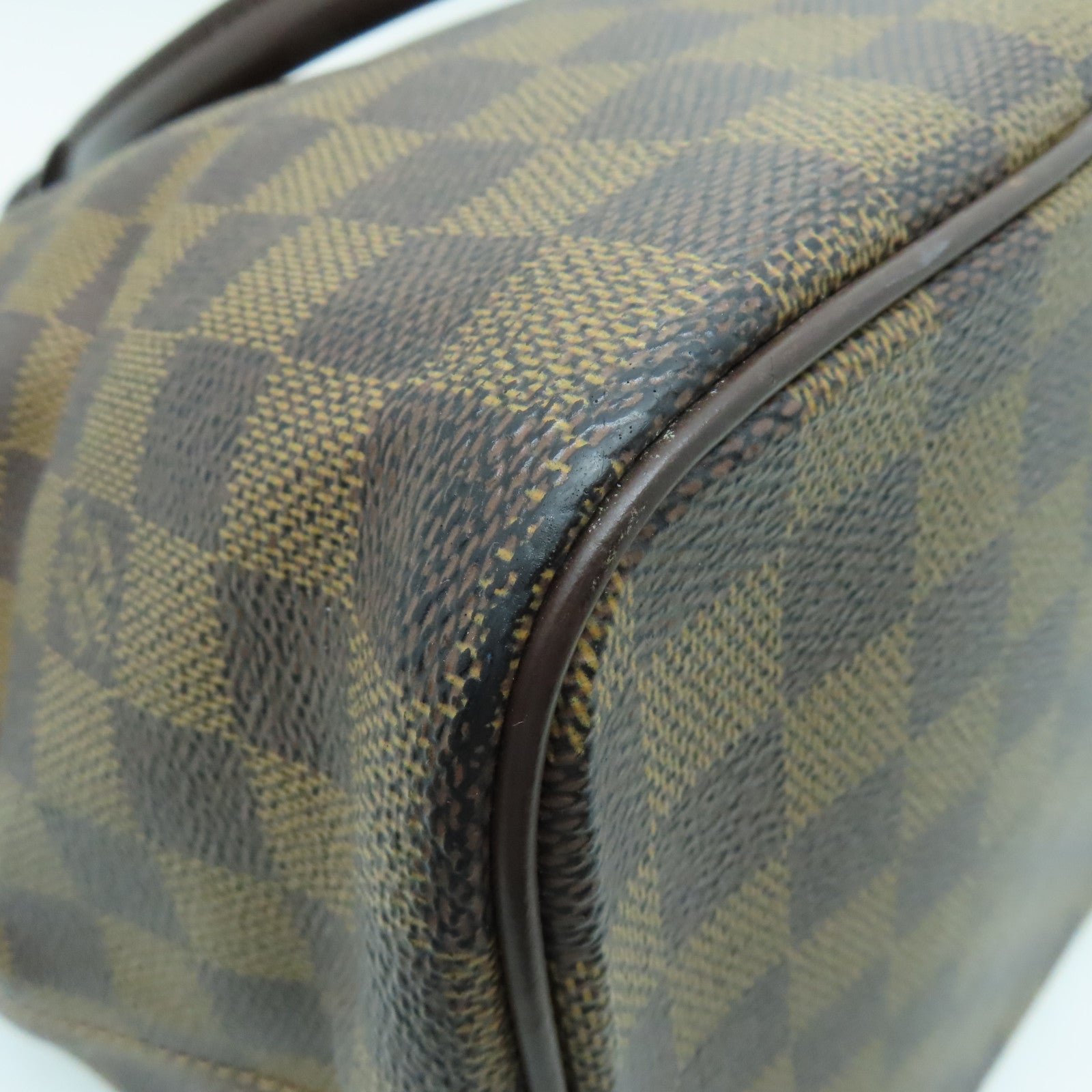 LOUIS VUITTON 【激減優惠】Damier Saleya MM金扣肩背袋棕色